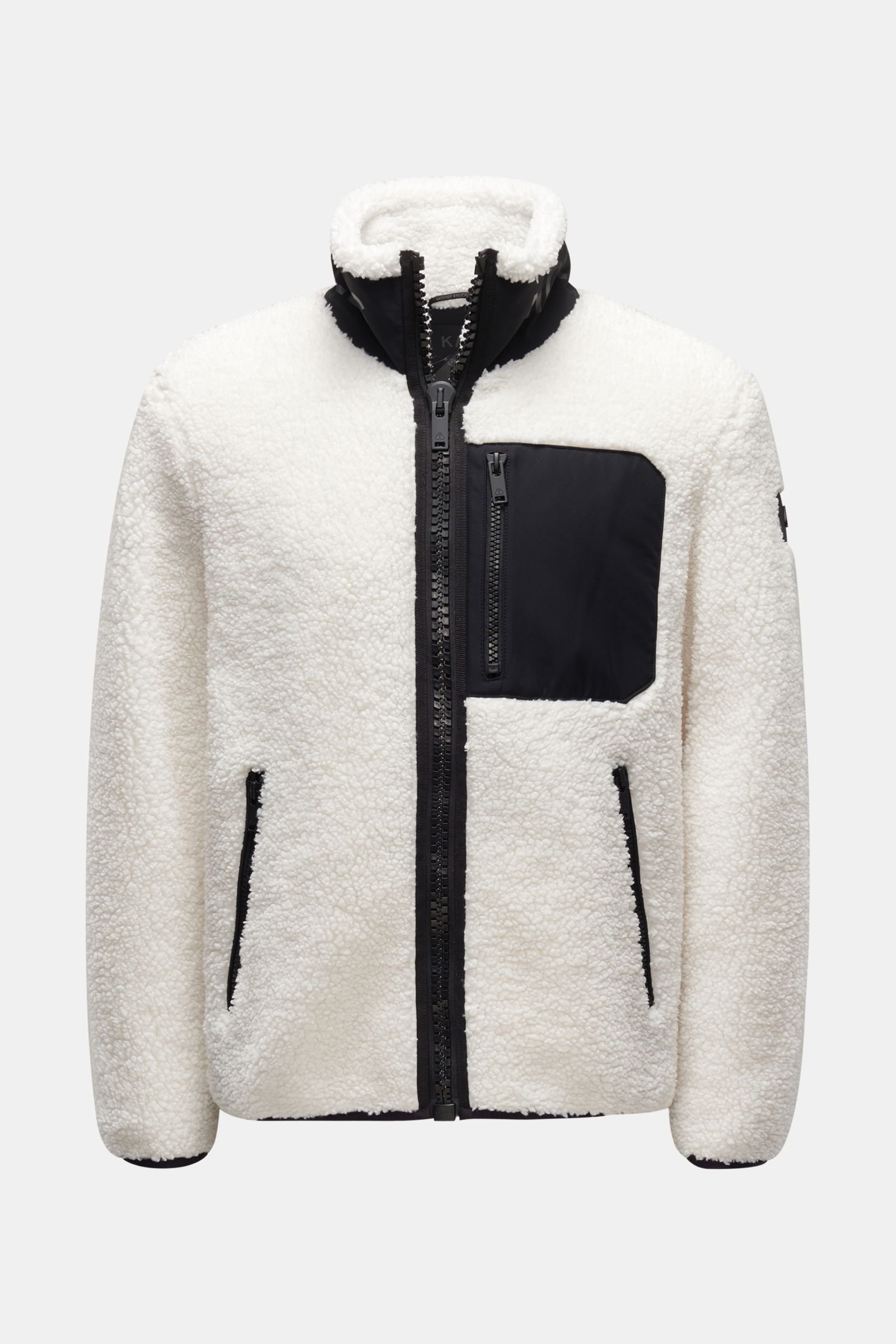Fleece jacket 'Saglek Zip Up' white