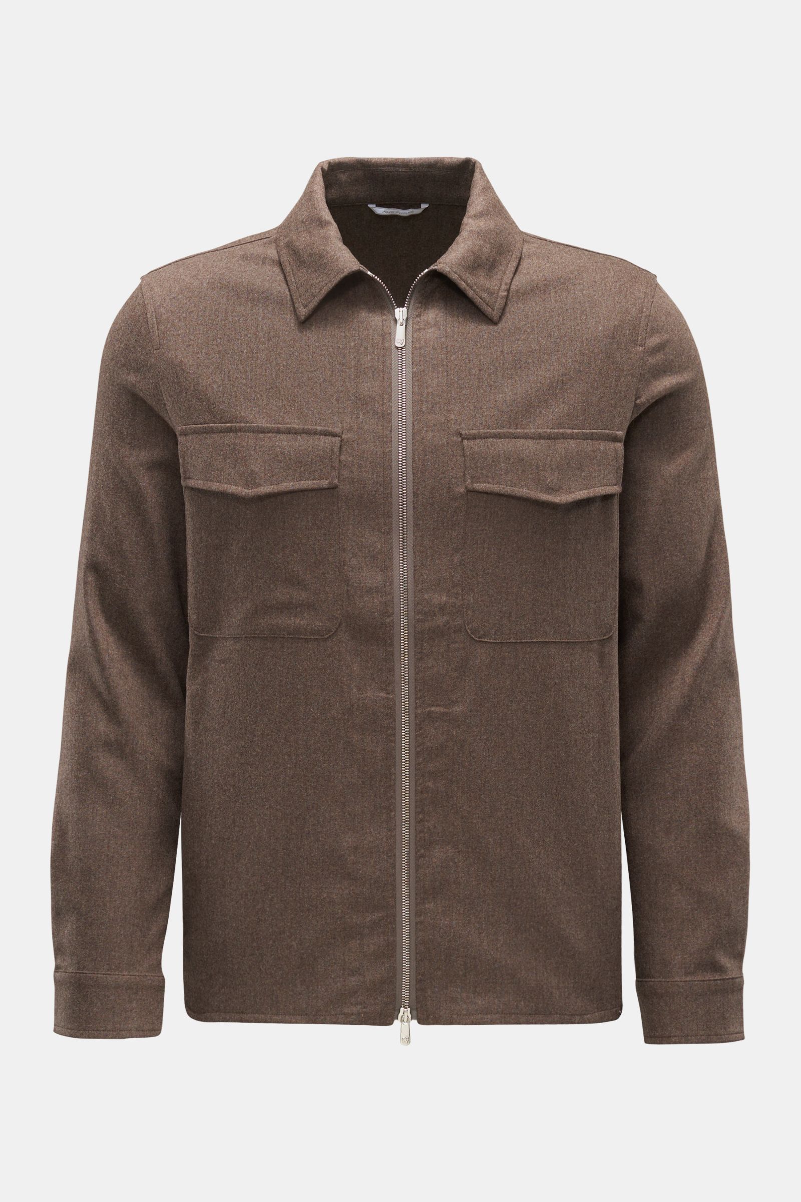 Marco Pescarolo Overshirt 'Urus' brown