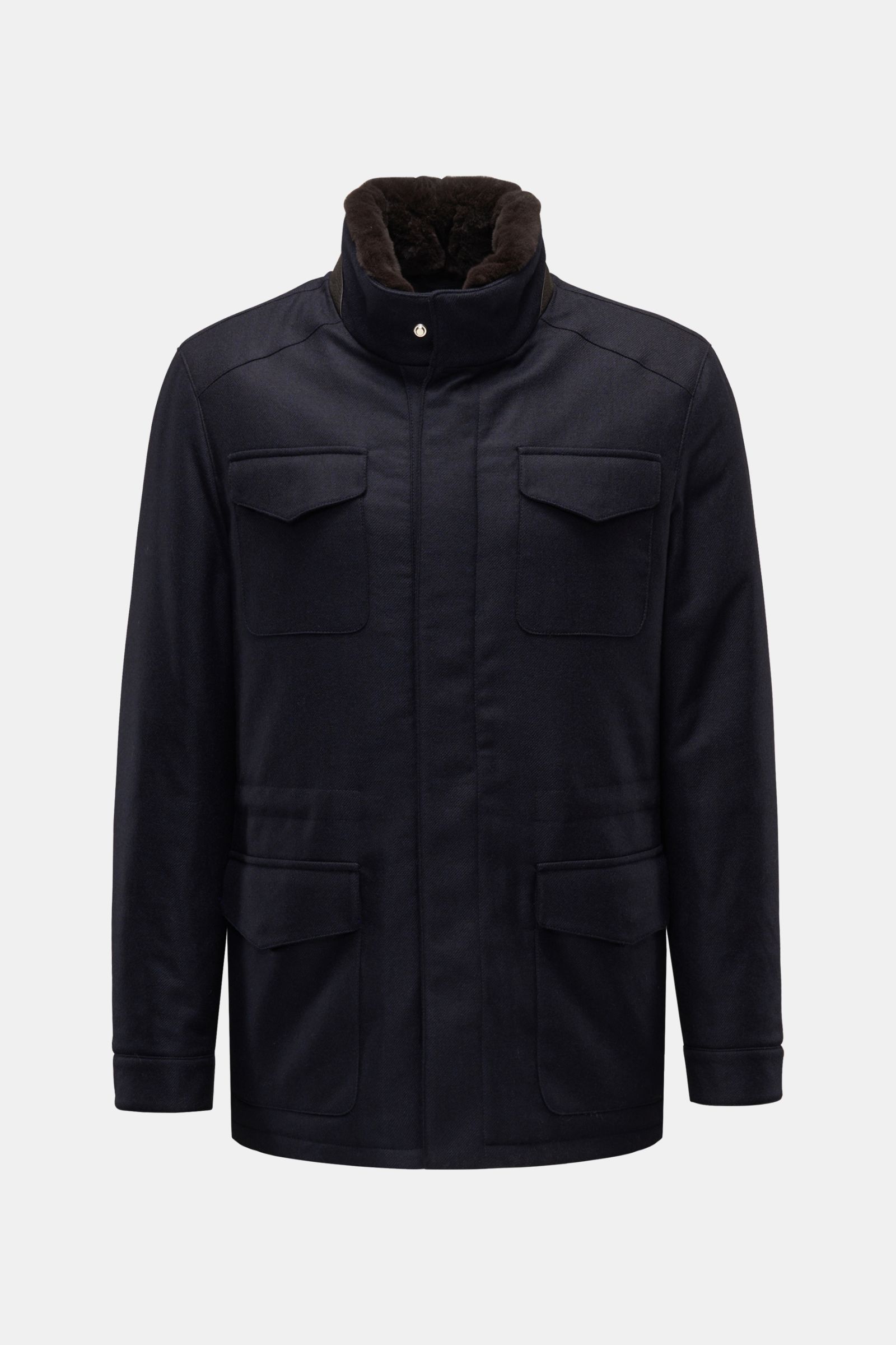 Mandelli Wool twill jacket navy