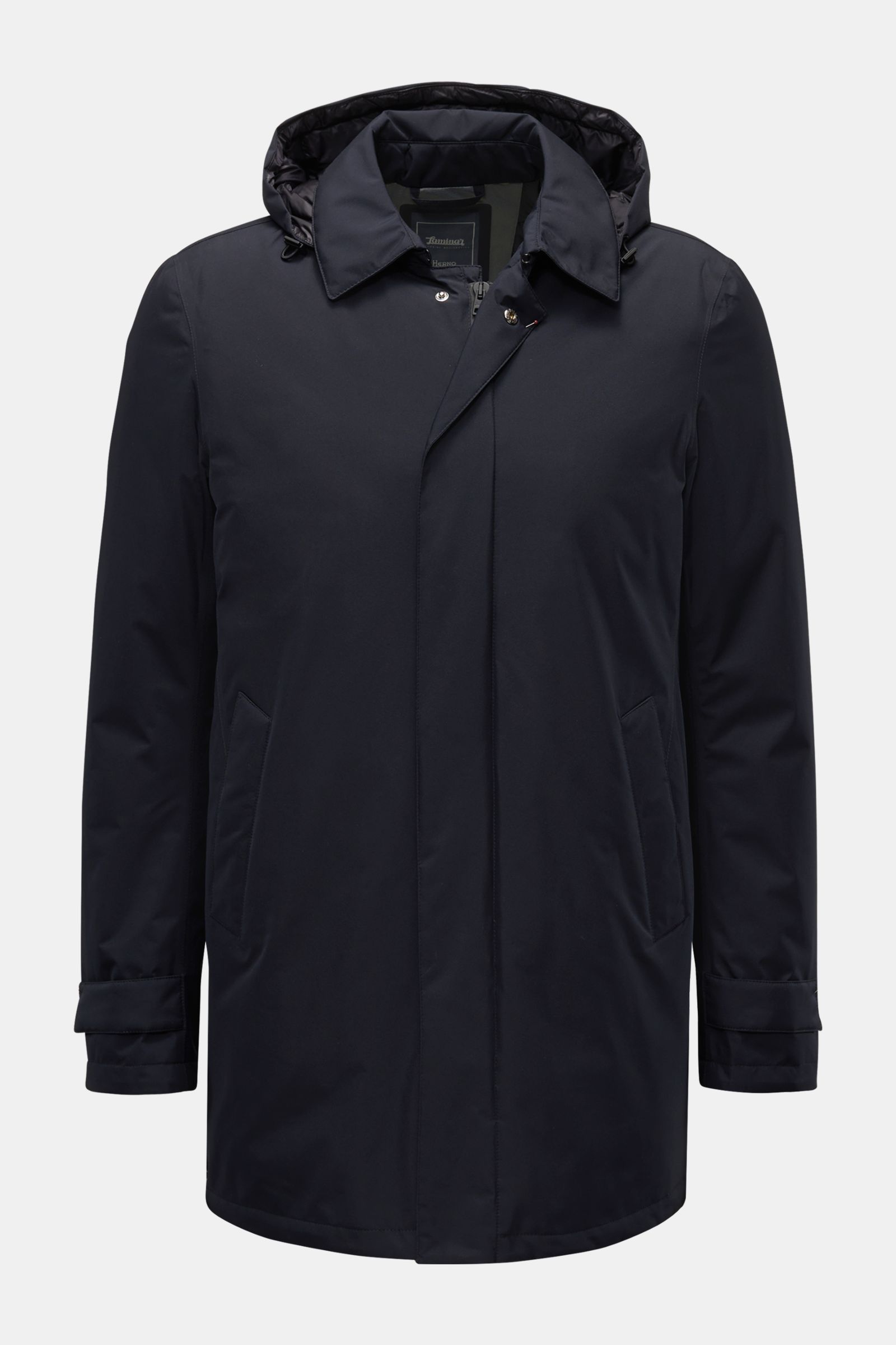 Short down coat, navy