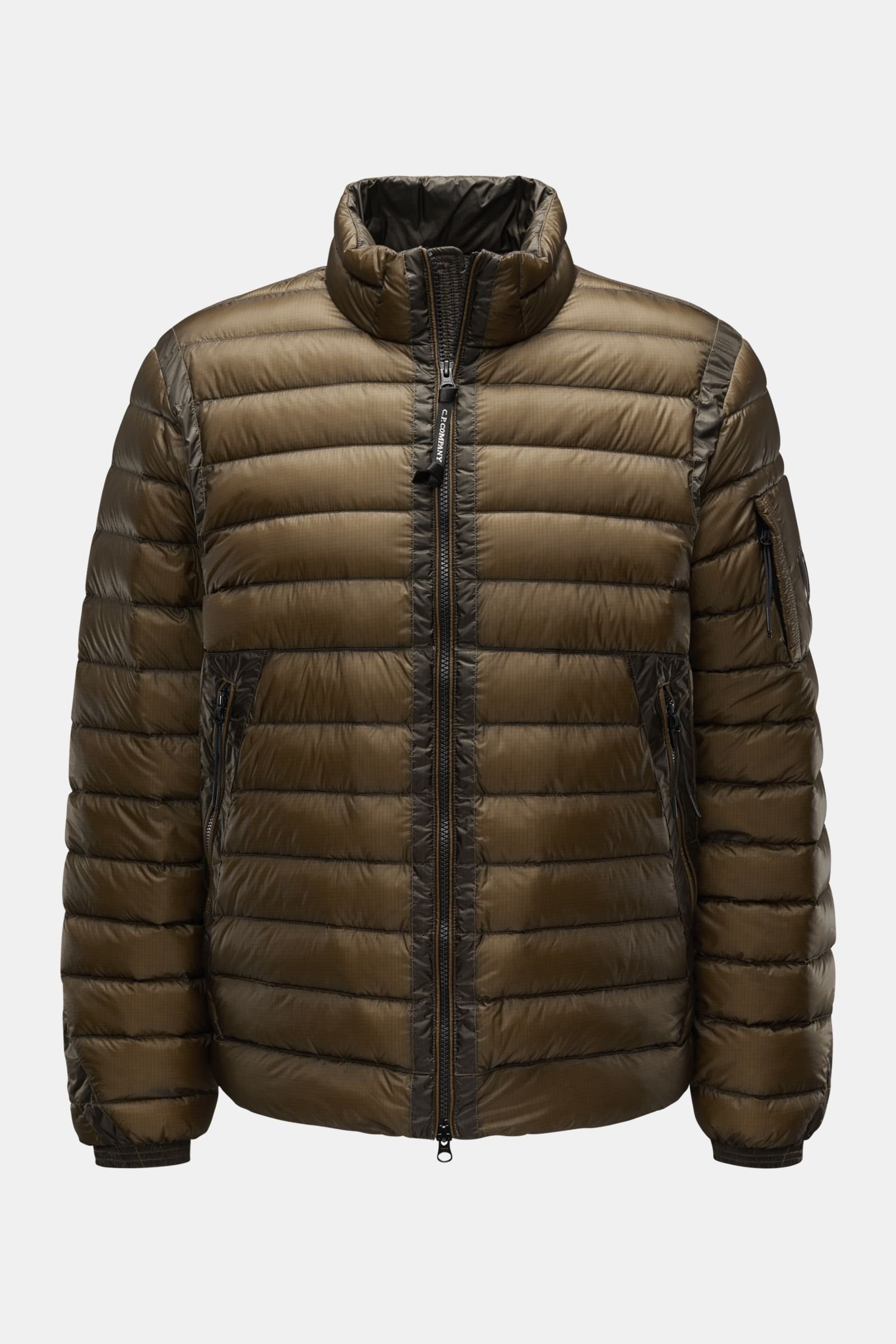 Quilted down jacket olive