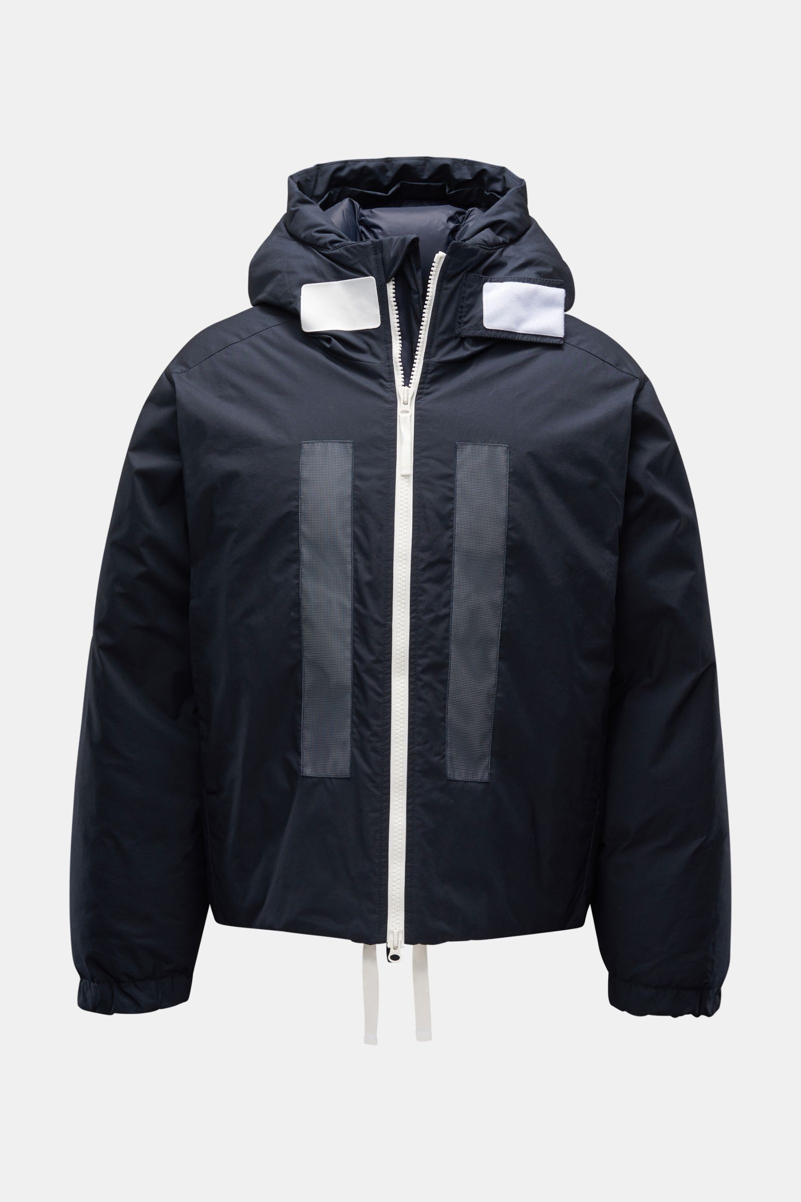 STONE ISLAND down jacket Rubber Wax Poplin Down S.I. Marina navy