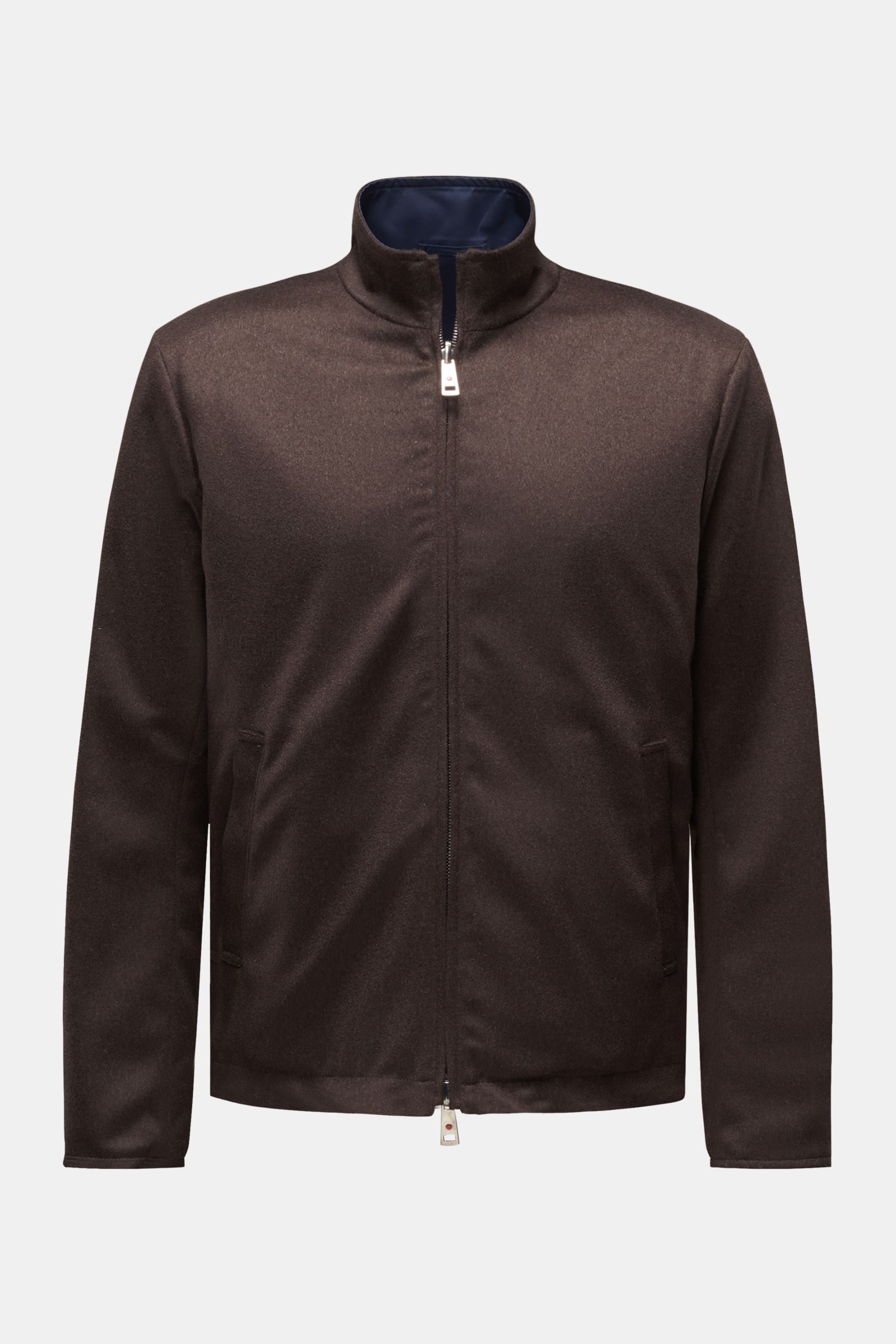 Kired Cashmere Wendejacke dunkelbraun/navy