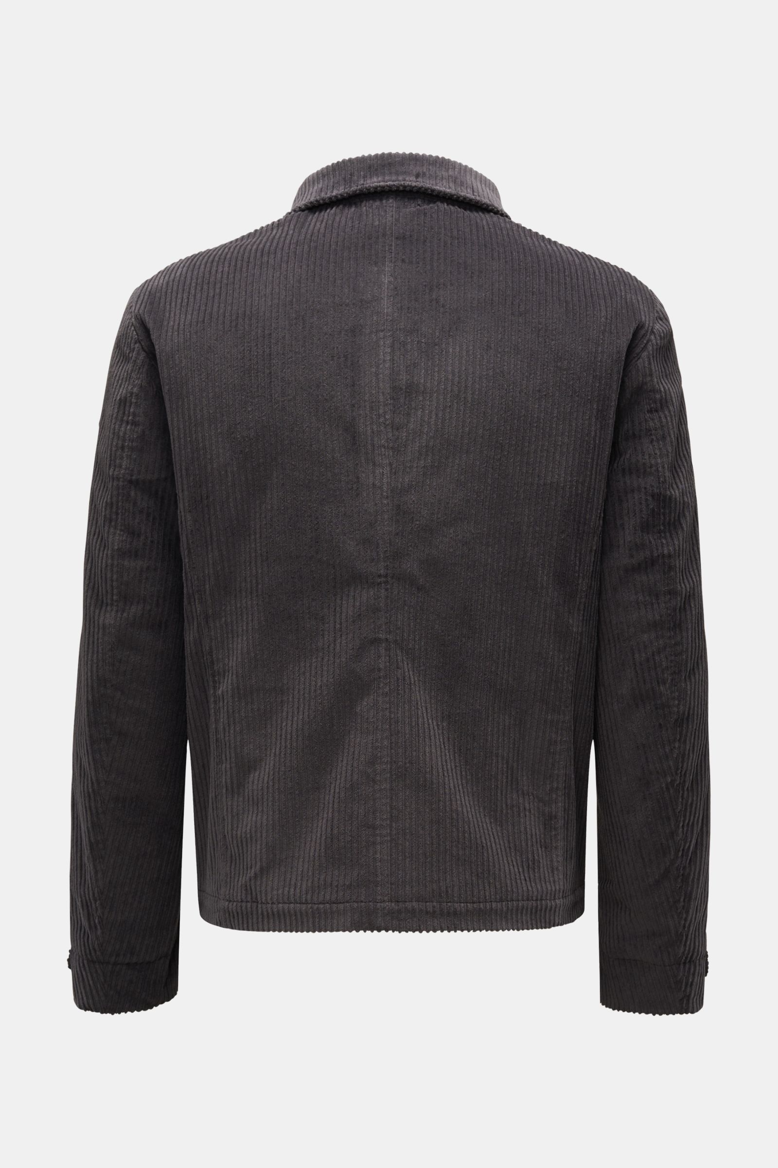 04651/ A trip in a bag Corduroy jacket 'Cord Blou' dark grey