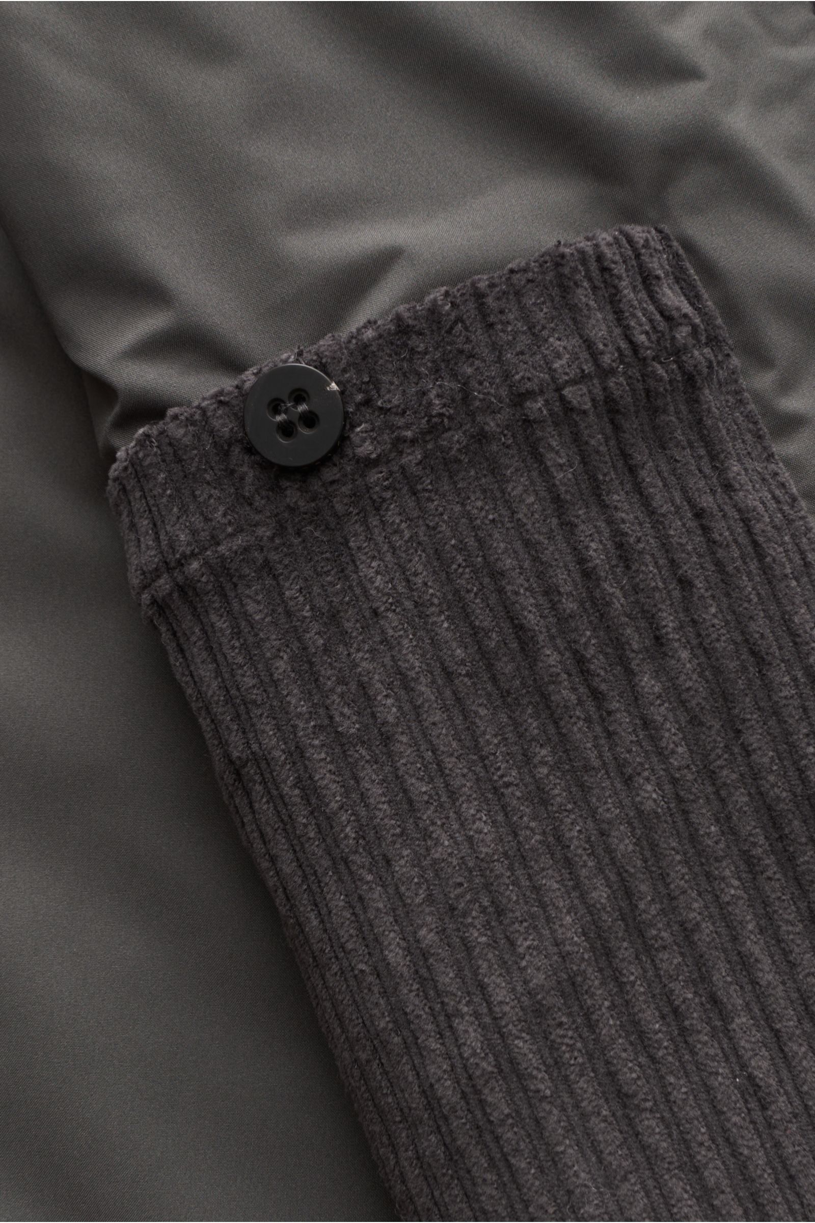 04651/ A trip in a bag Corduroy jacket 'Cord Blou' dark grey