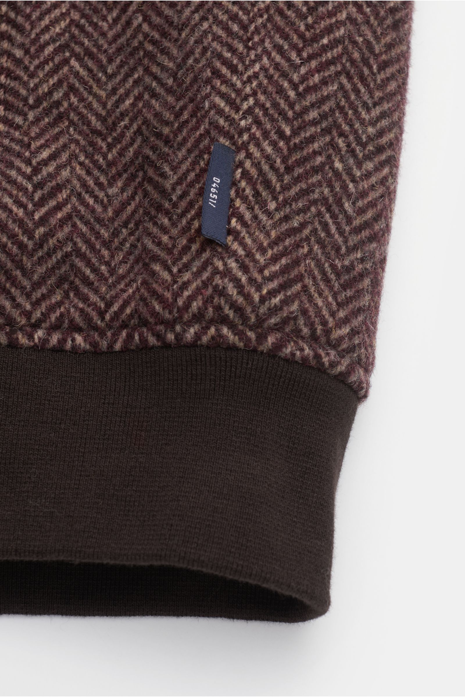 04651/ A trip in a bag Woll-Blouson bordeaux/hellbraun