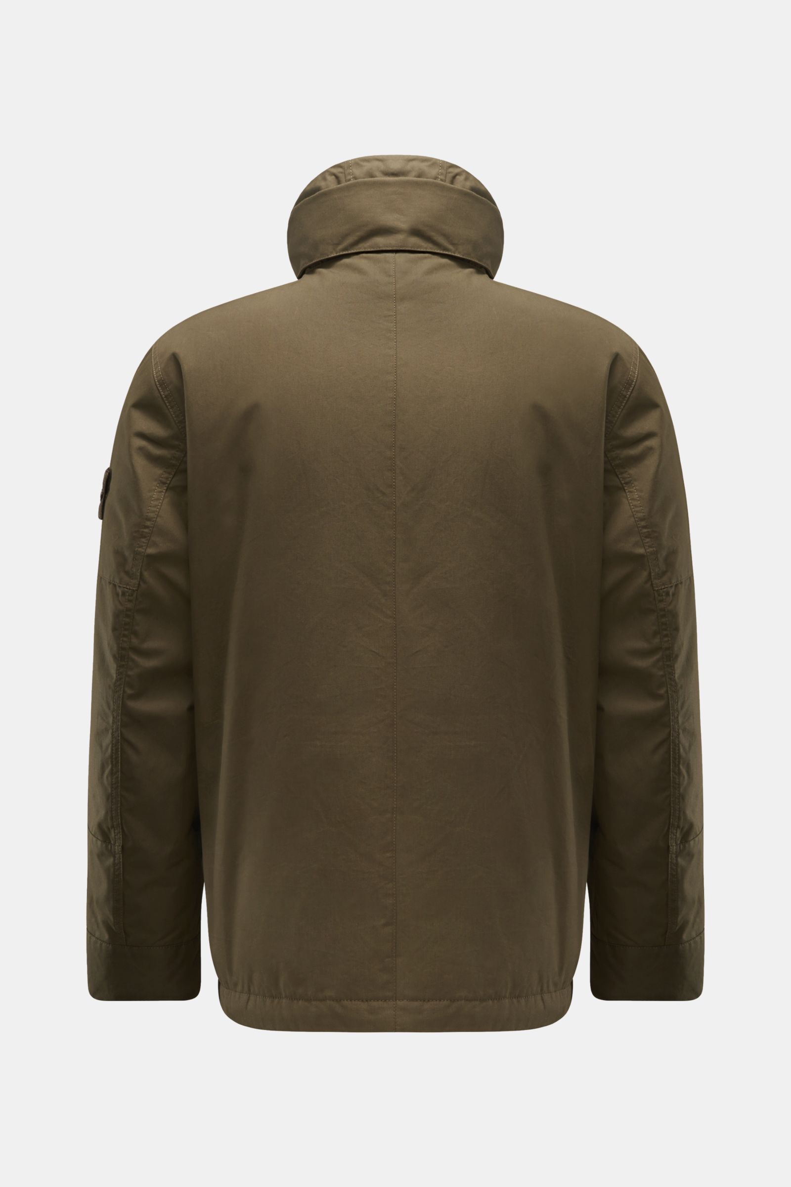 Stone island jacket olive on sale