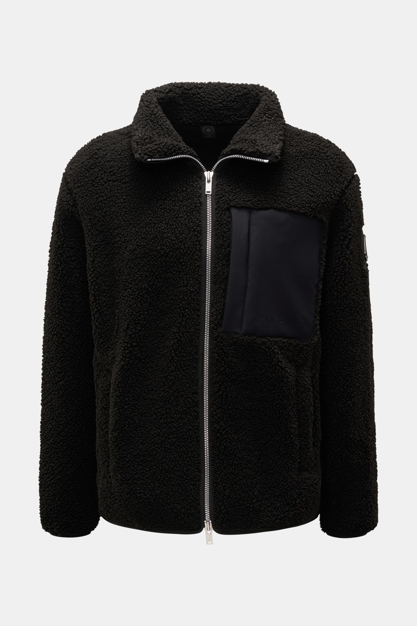 H&m Teddy Fleece Mantel Schwarz Fleece Jacket Hundm