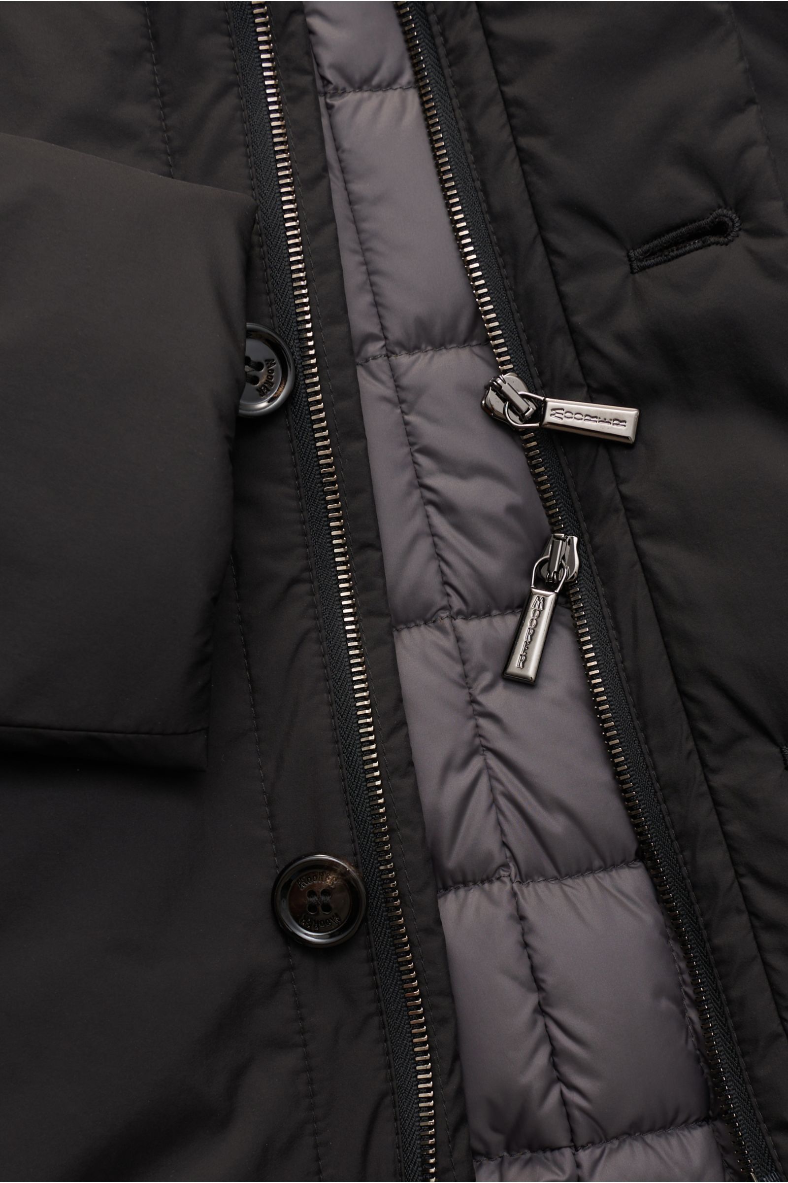 Moorer Daunen-Kurzmantel 'Dante' schwarz