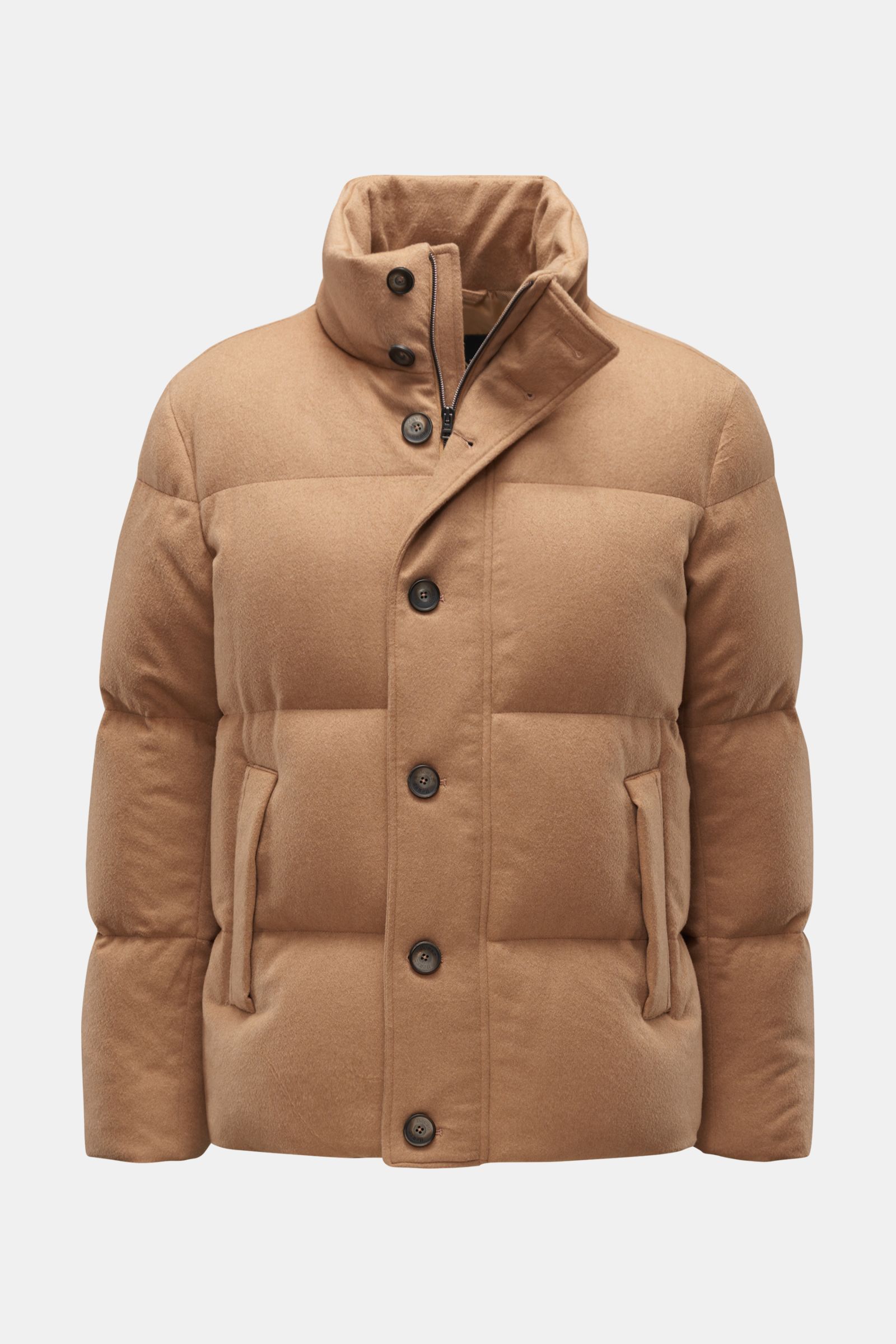 Camel down coat sales