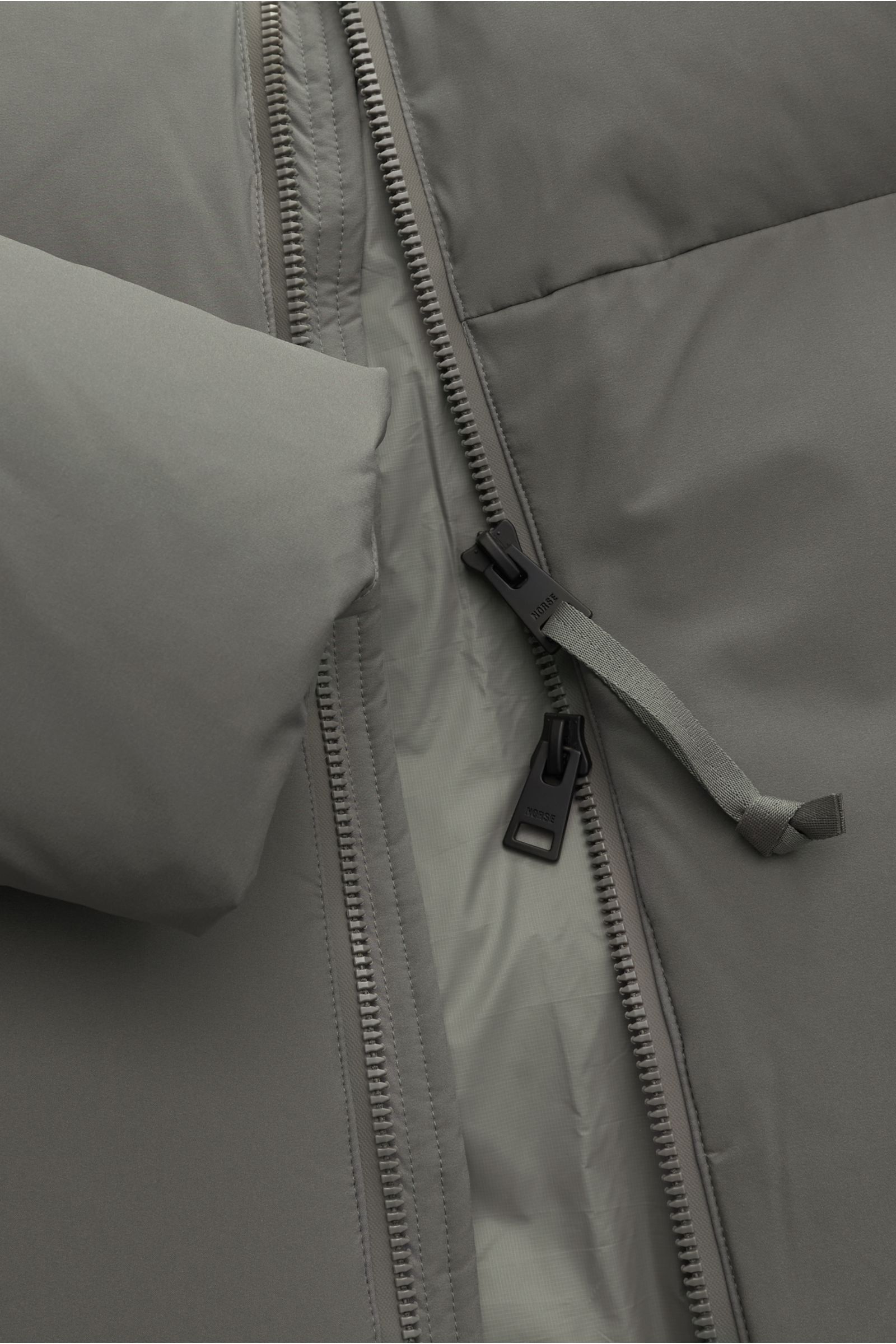 Norse Projects Down jacket 'Asger' grey-green