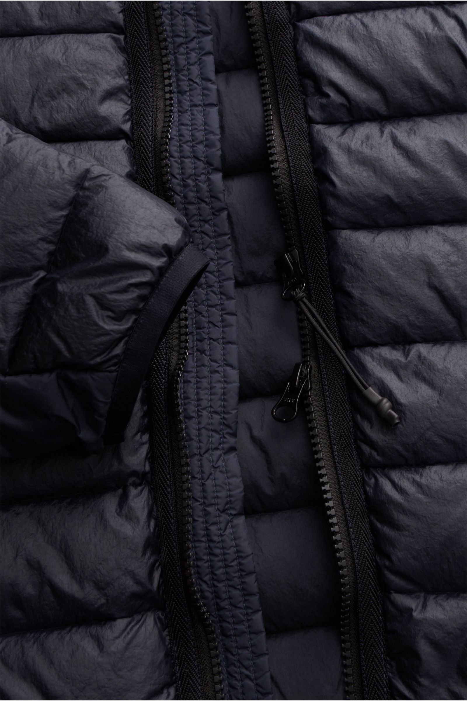 STONE ISLAND down jacket 'Loom Woven Chambers Nylon Down-TC' navy ...