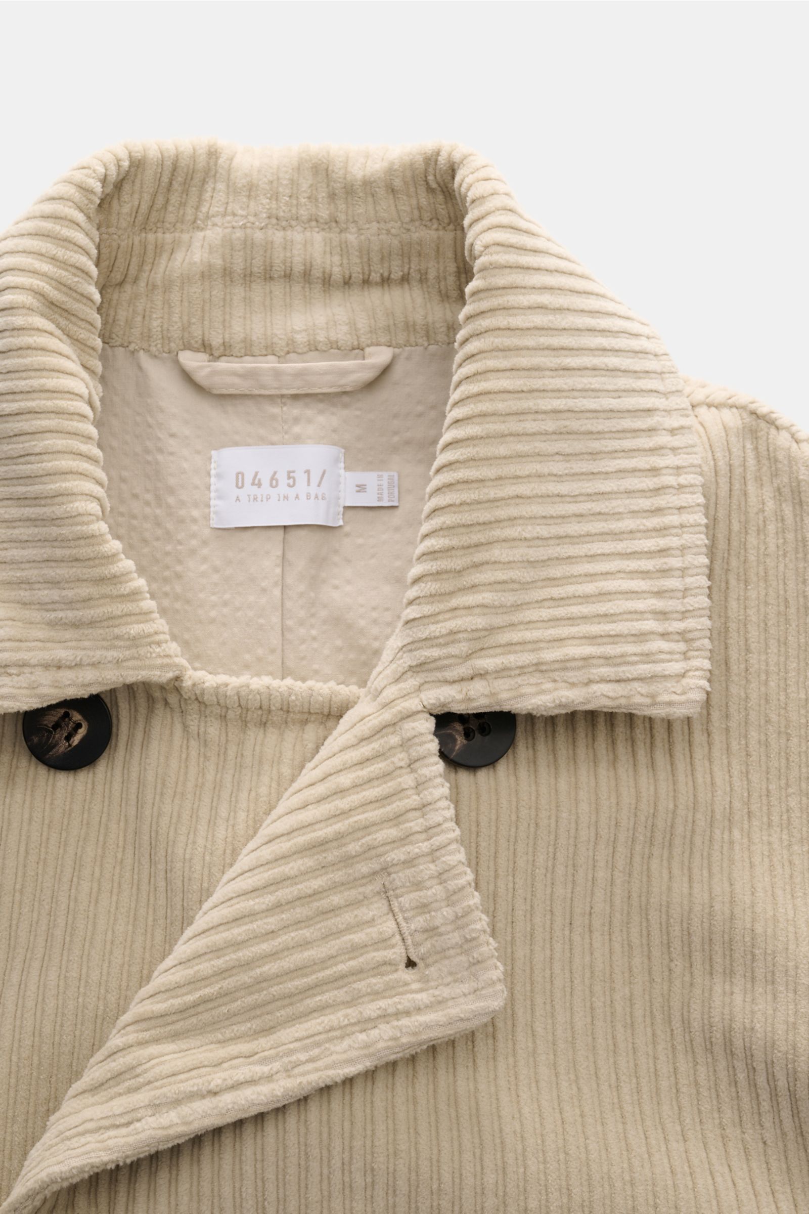 04651/ A trip in a bag Cord-Cabanjacke sand