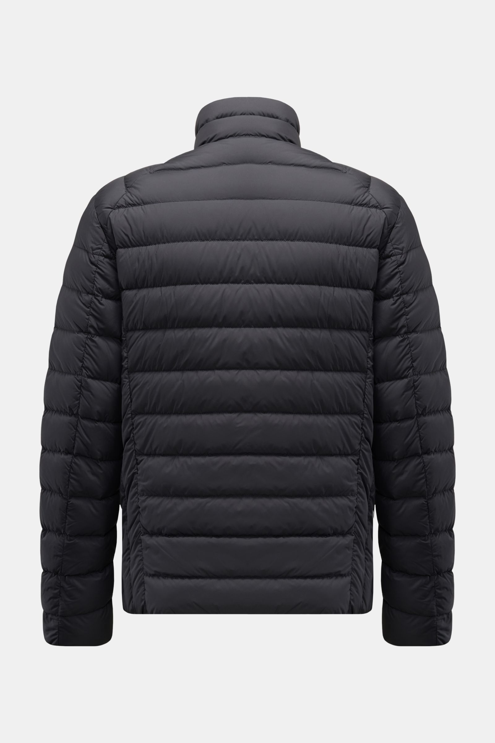 Parajumpers Daunenjacke 'Ugo' schwarz, Rückansicht, Slim Fit, ultraleicht, windabweisend, Stehkragen, 95% recycelte Materialien, atmungsaktiv.