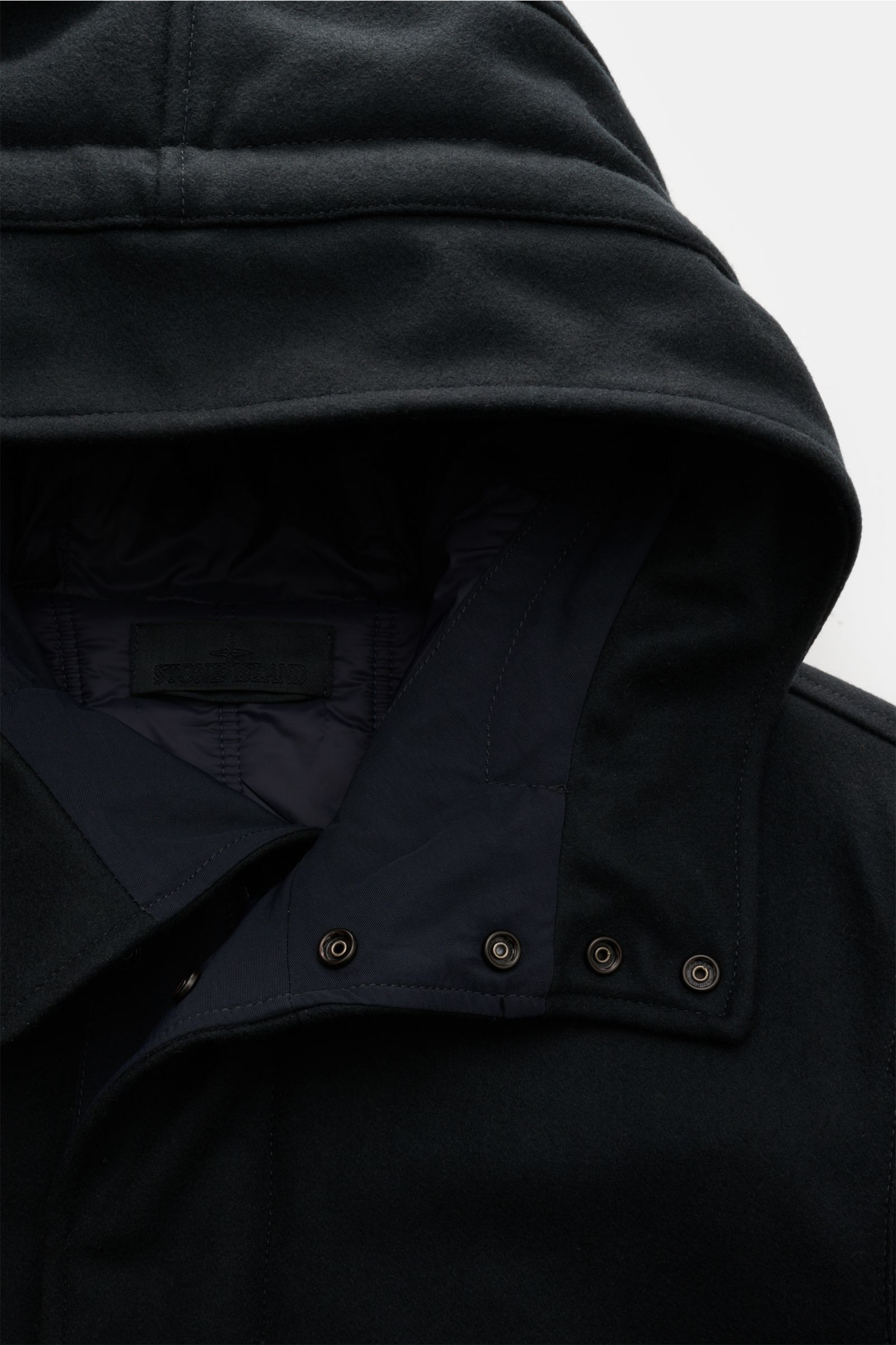 Stone Island Jacke 'Wool Nylon Flannel Ghost Piece' navy