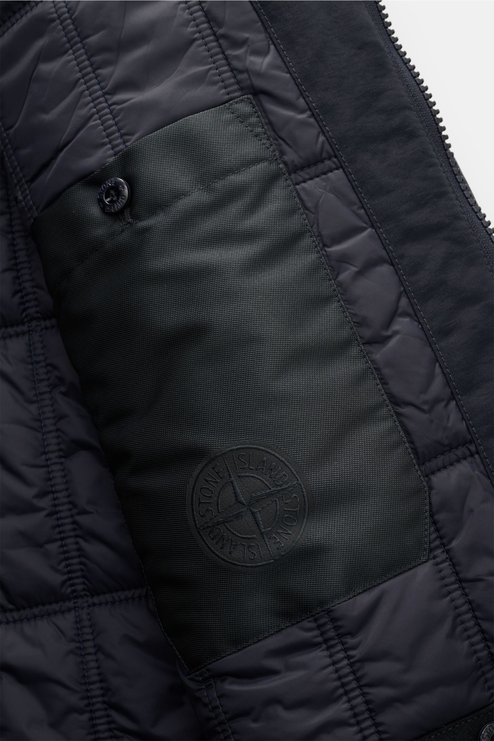 Stone Island Jacke 'Wool Nylon Flannel Ghost Piece' navy
