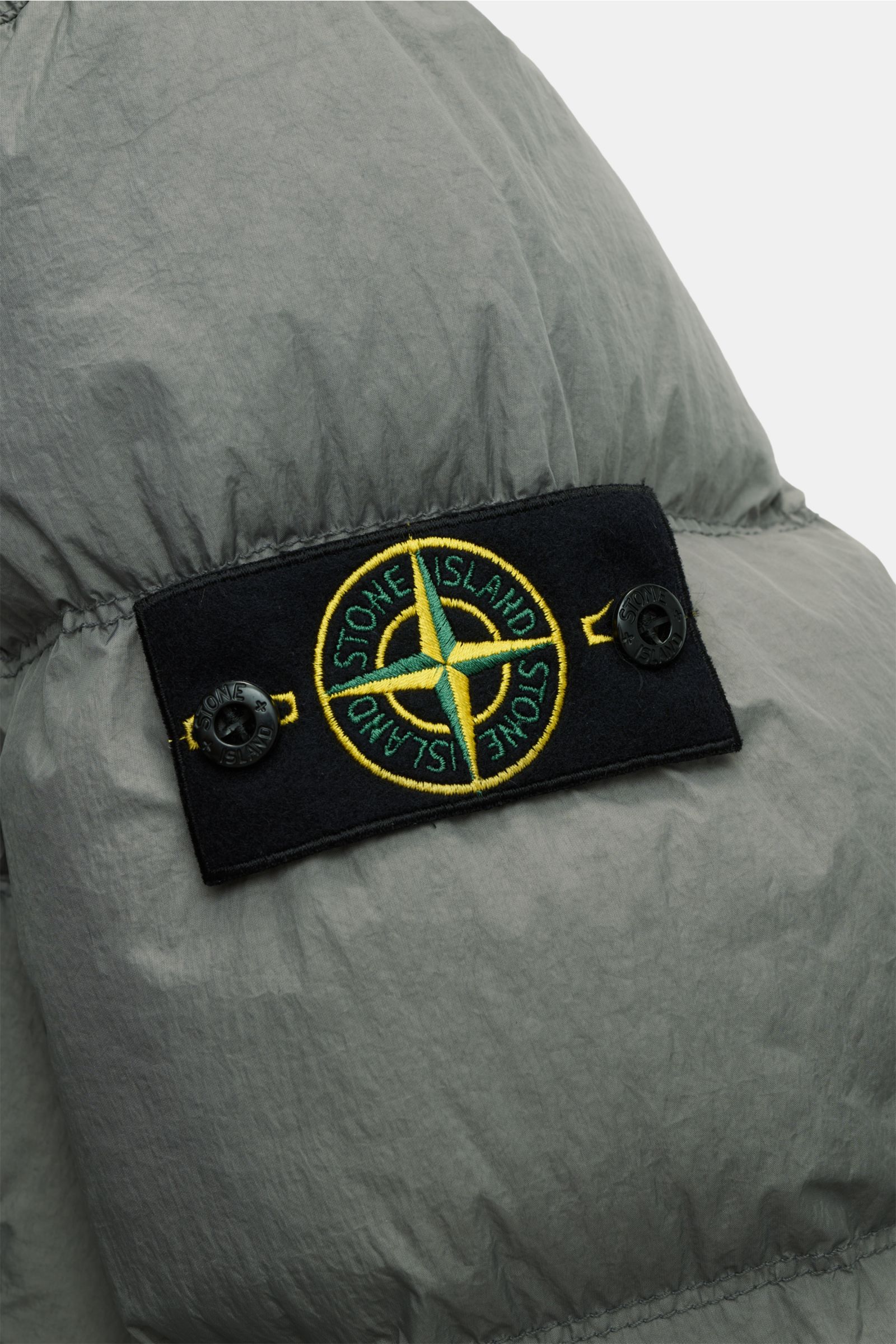 Stone Island Daunenjacke 'Garment Dyed Crinkle Reps NY' grau