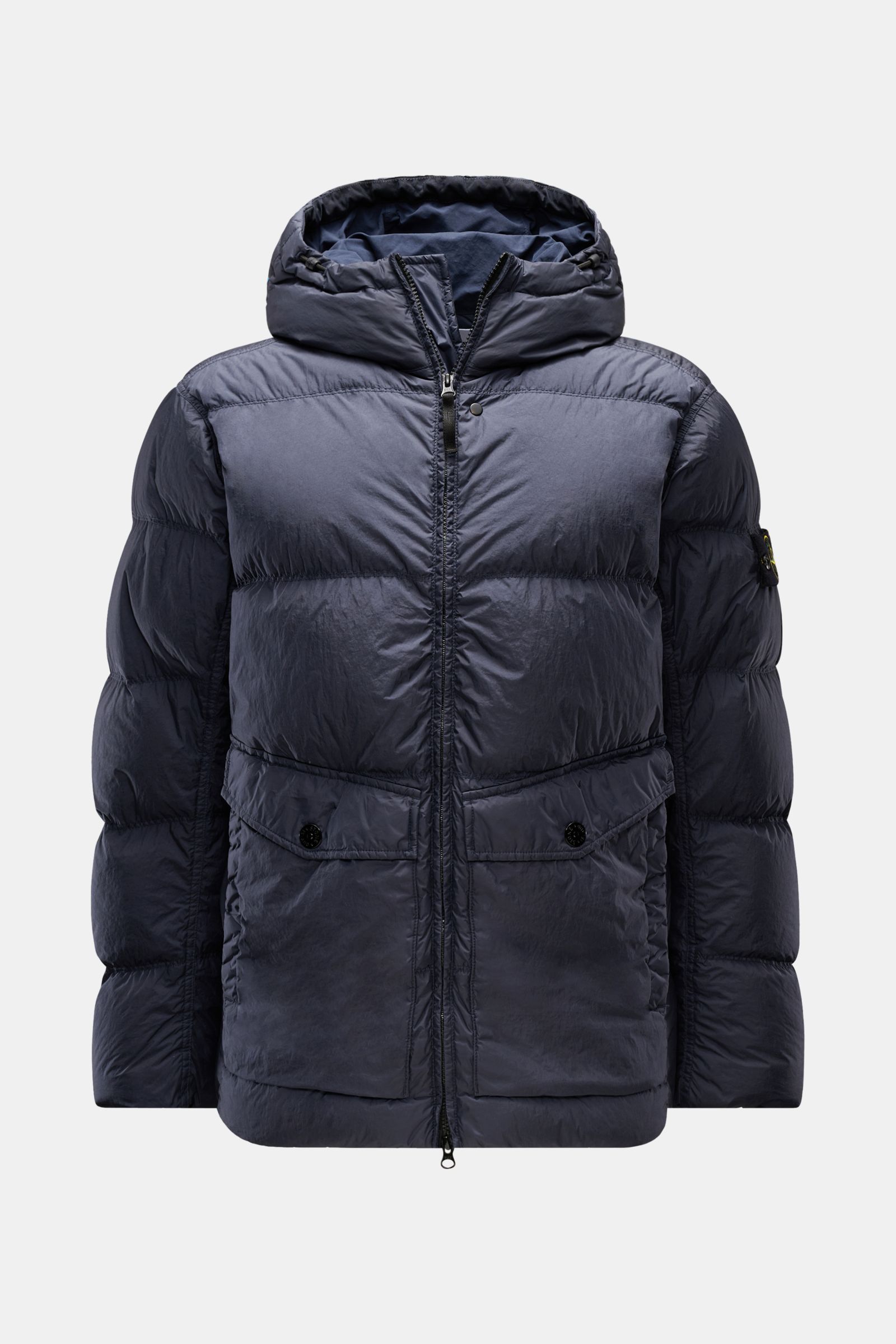 STONE ISLAND Daunenjacke 'Garment Dyed Crinkle Reps NY' navy