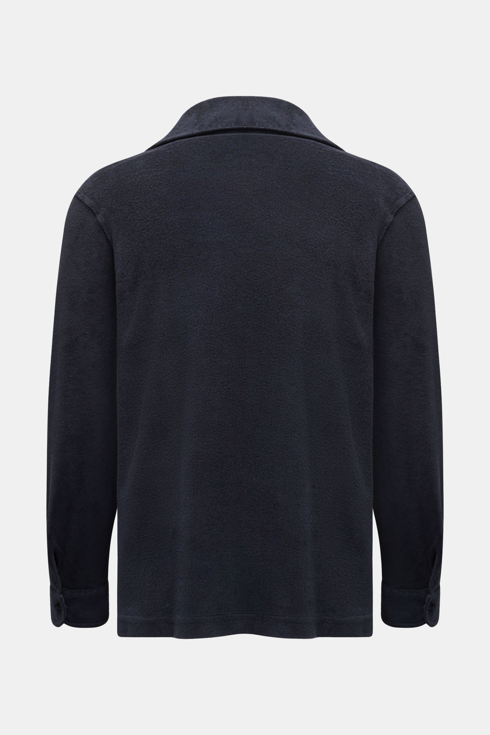 04651/ A trip in a bag Frottee-Overshirt 'Terry Jacket' navy