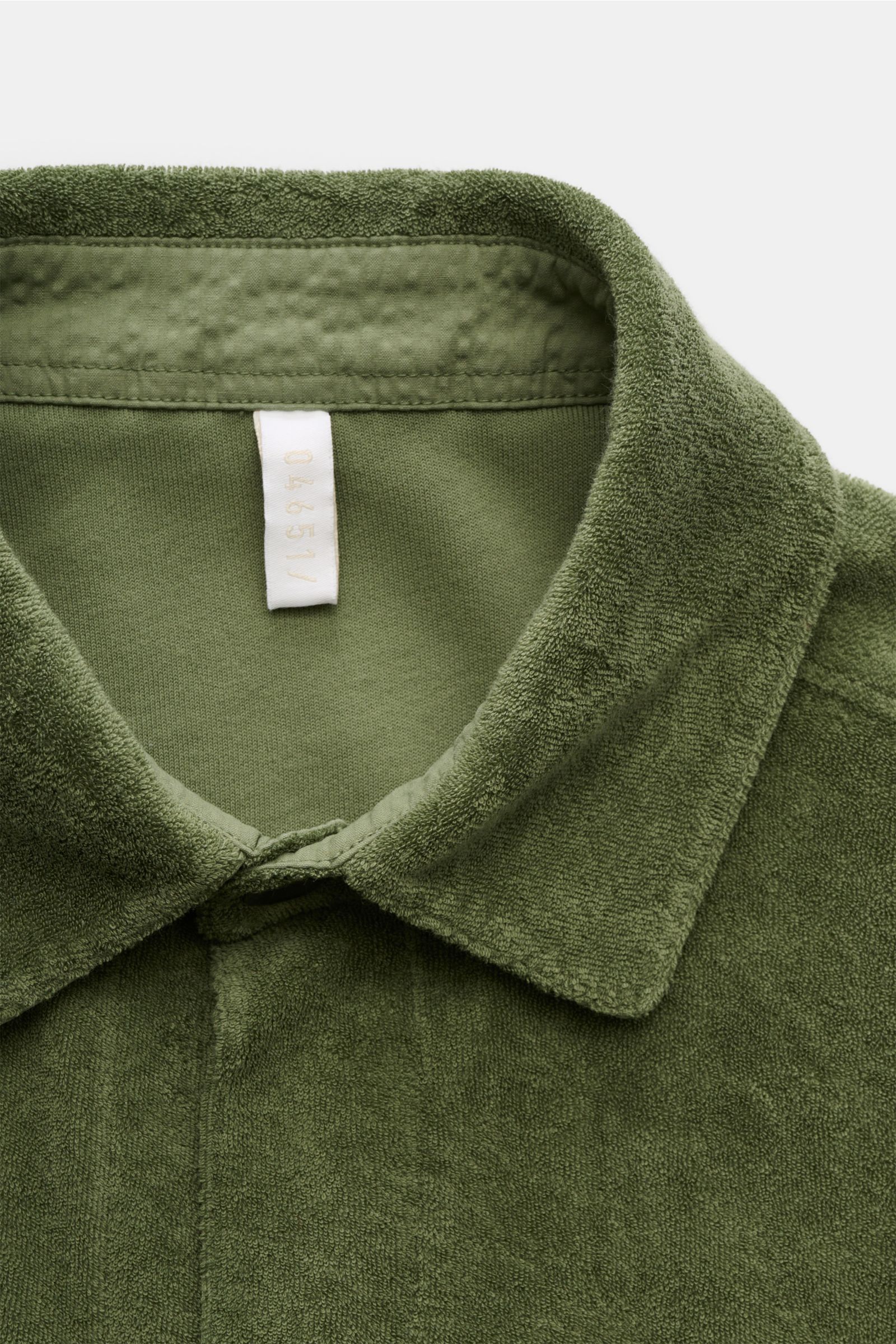 04651/ A trip in a bag Frottee-Overshirt 'Terry Jacket' oliv