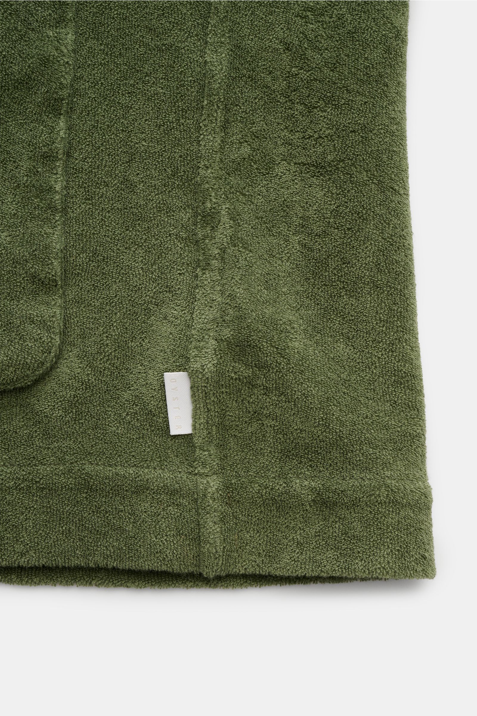 04651/ A trip in a bag Frottee-Overshirt 'Terry Jacket' oliv