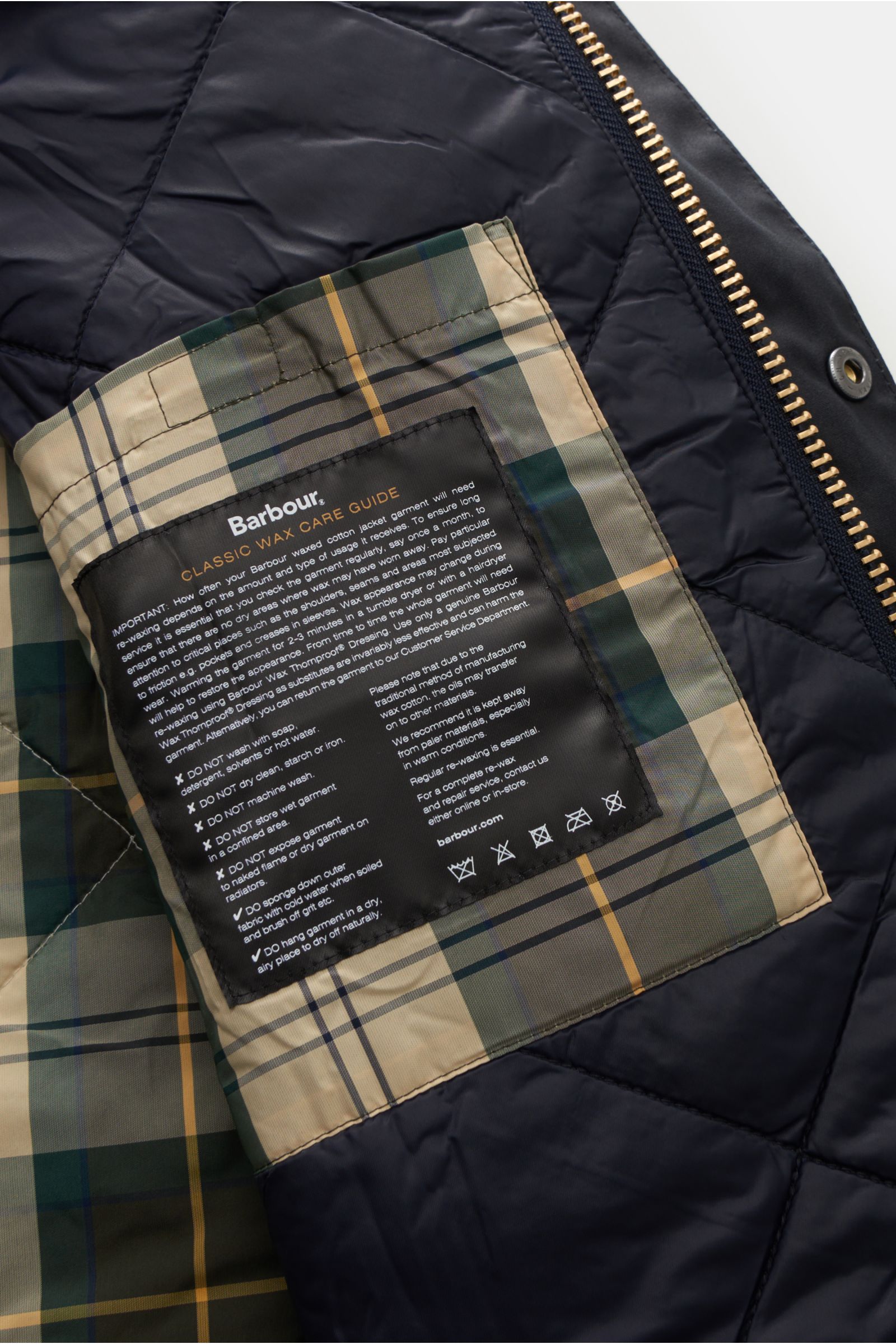 Barbour Wachsjacke 'Reelin Wax' dark navy