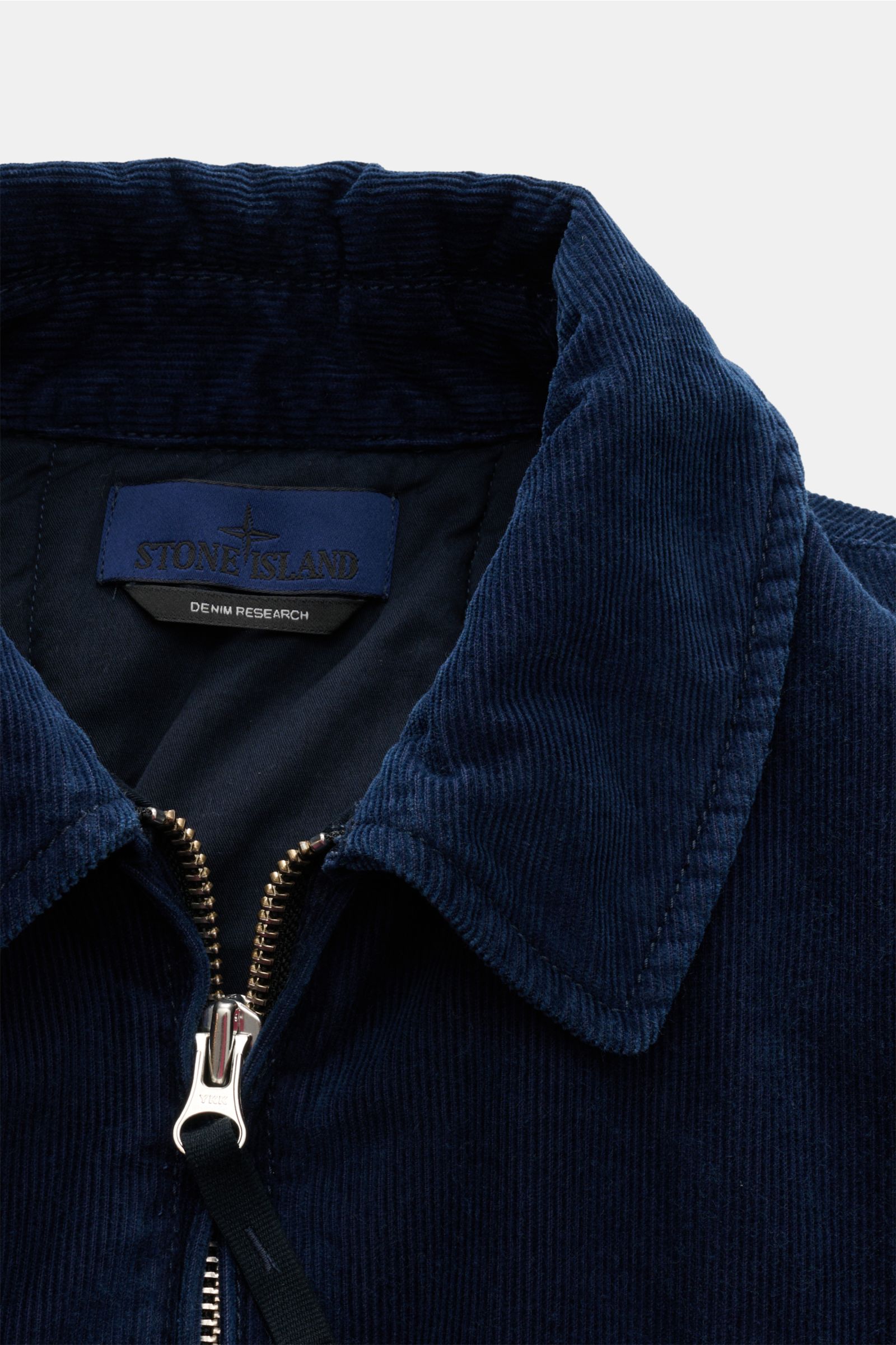 Stone Island Cordblouson 'Micro Corduroy-Rinsed' navy