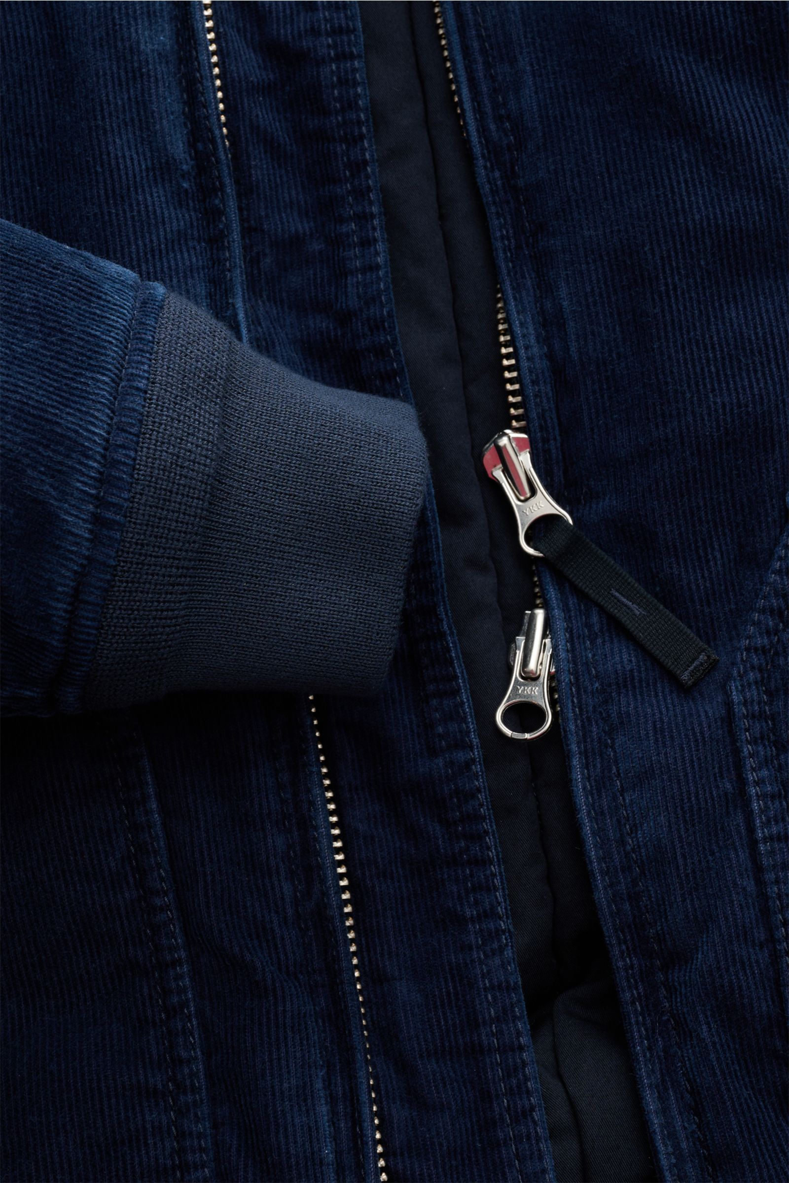 Stone Island Cordblouson 'Micro Corduroy-Rinsed' navy