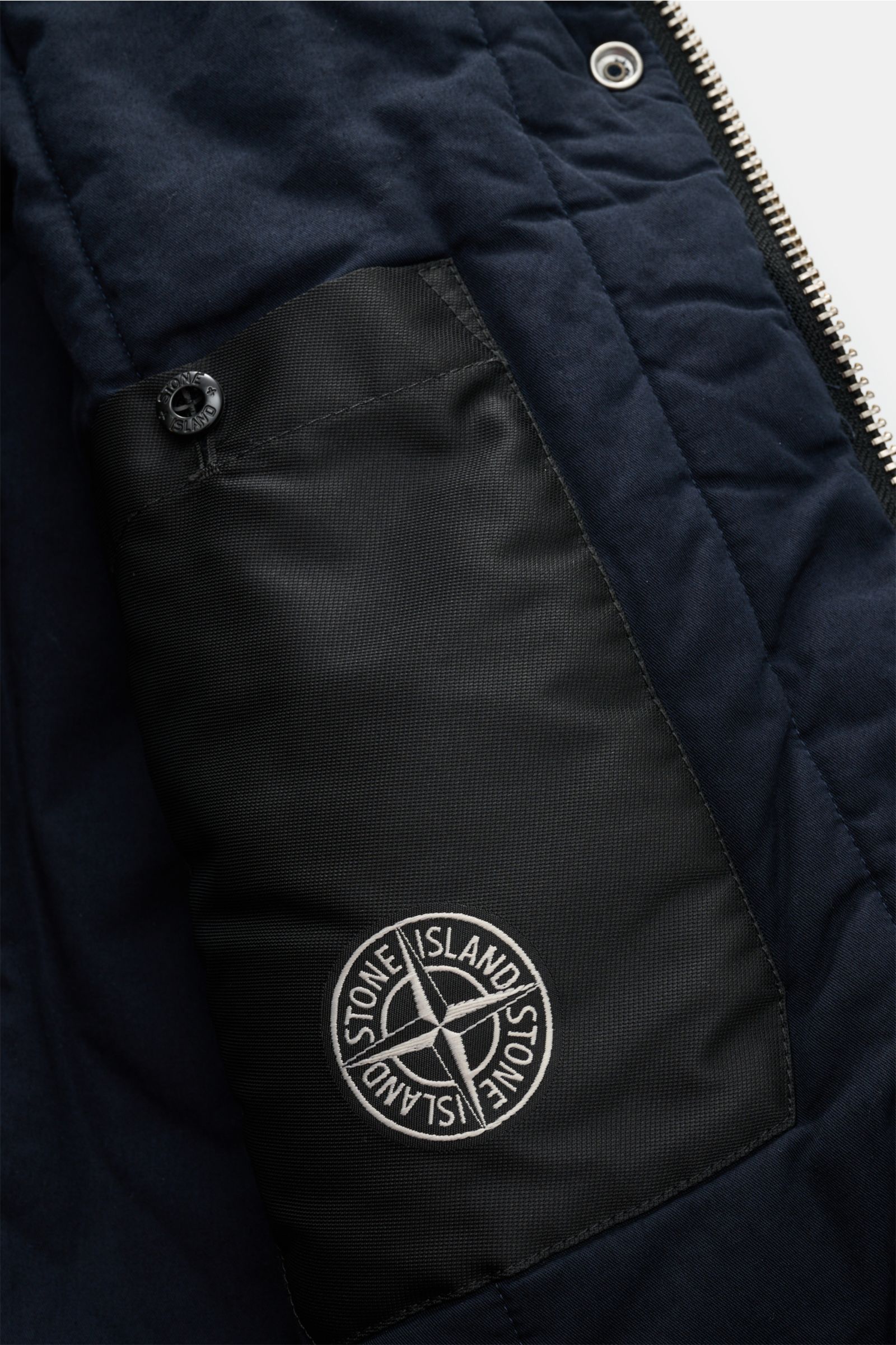 Stone Island Cordblouson 'Micro Corduroy-Rinsed' navy