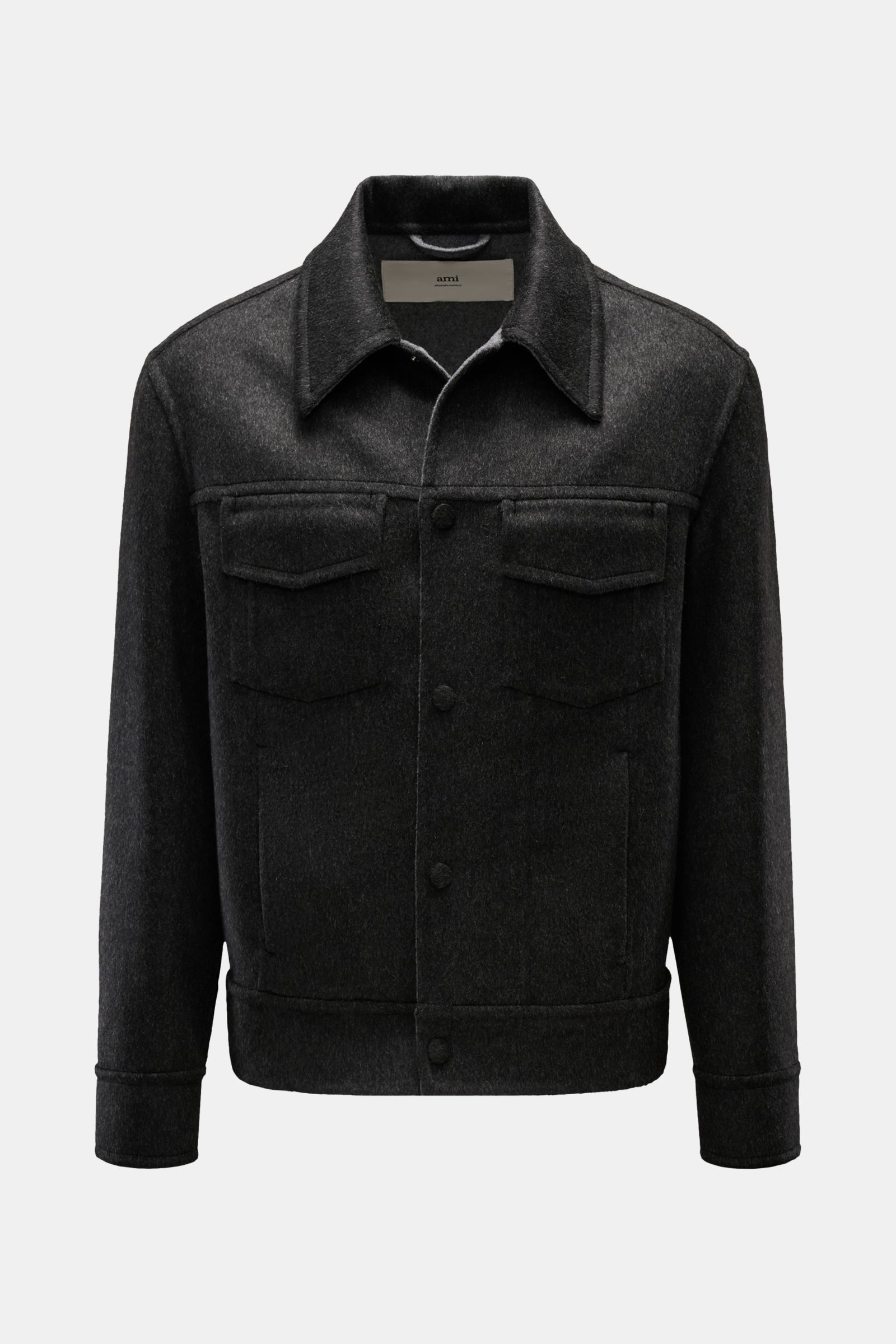 Ami Paris Overshirt anthrazit