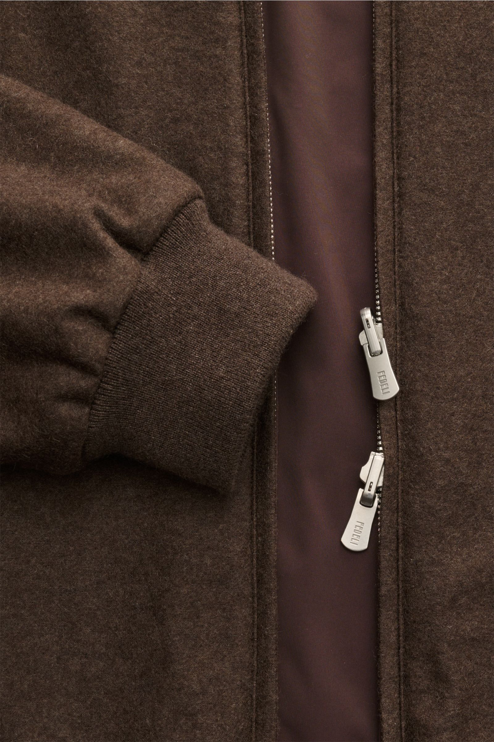 Fedeli Cashmere Wendeblouson 'Start' dunkelbraun