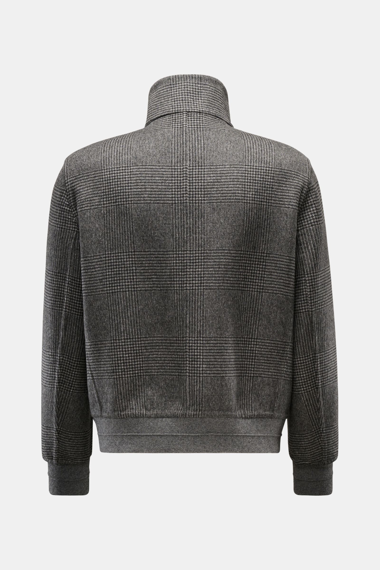 BRUNELLO CUCINELLI cashmere blouson black/grey checked | BRAUN Hamburg