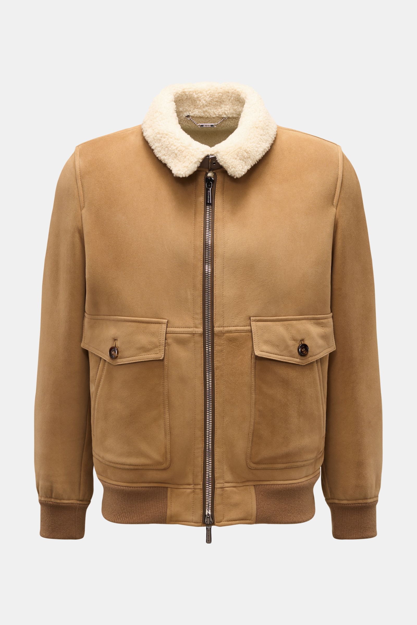 Moorer Veloursleder-Blouson 'Fiano' camel