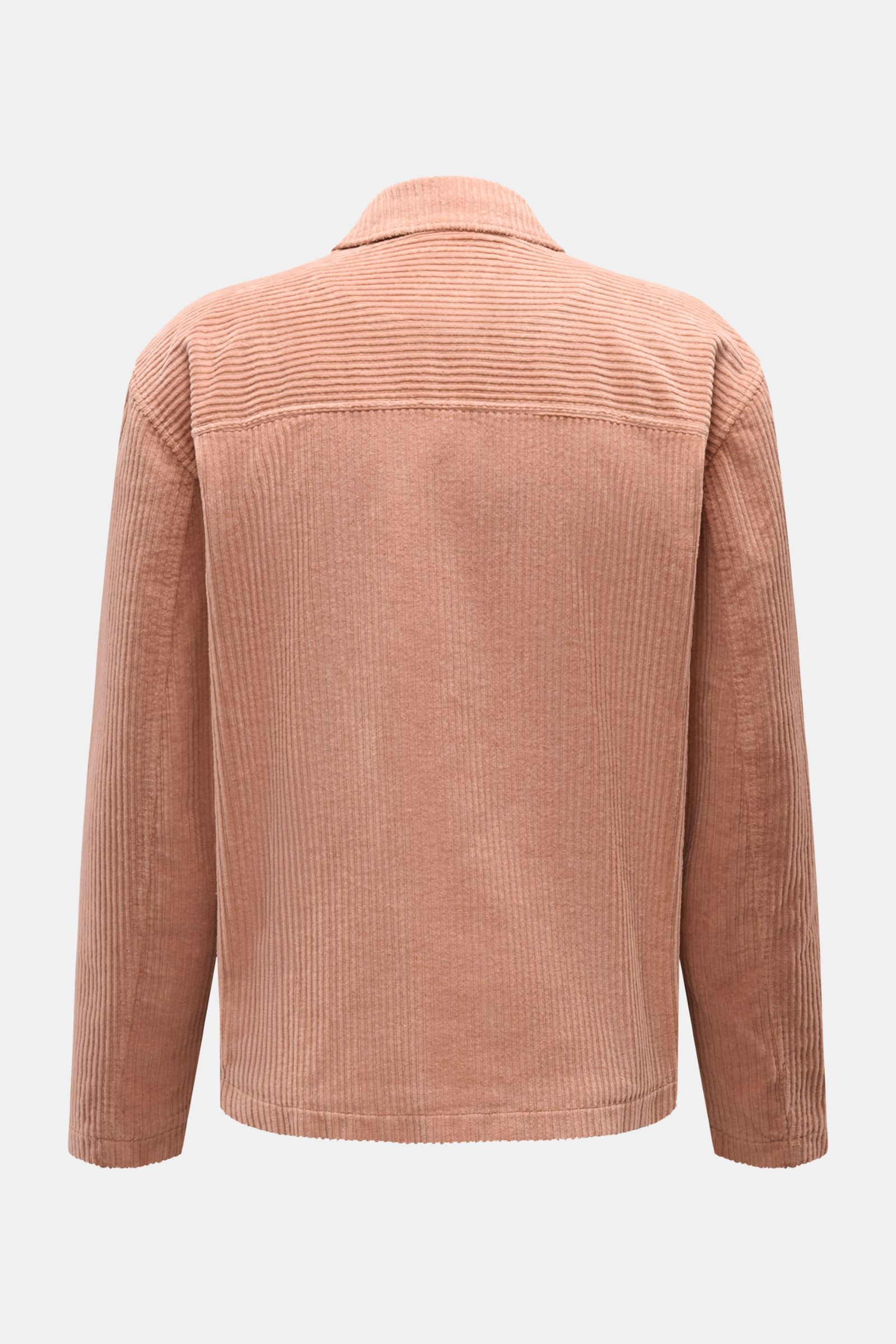 Rückansicht der 04651/ A trip in a bag Cordjacke altrosa aus elastischer Baumwolle mit Umlegekragen und weichem Griff, Regular Fit.