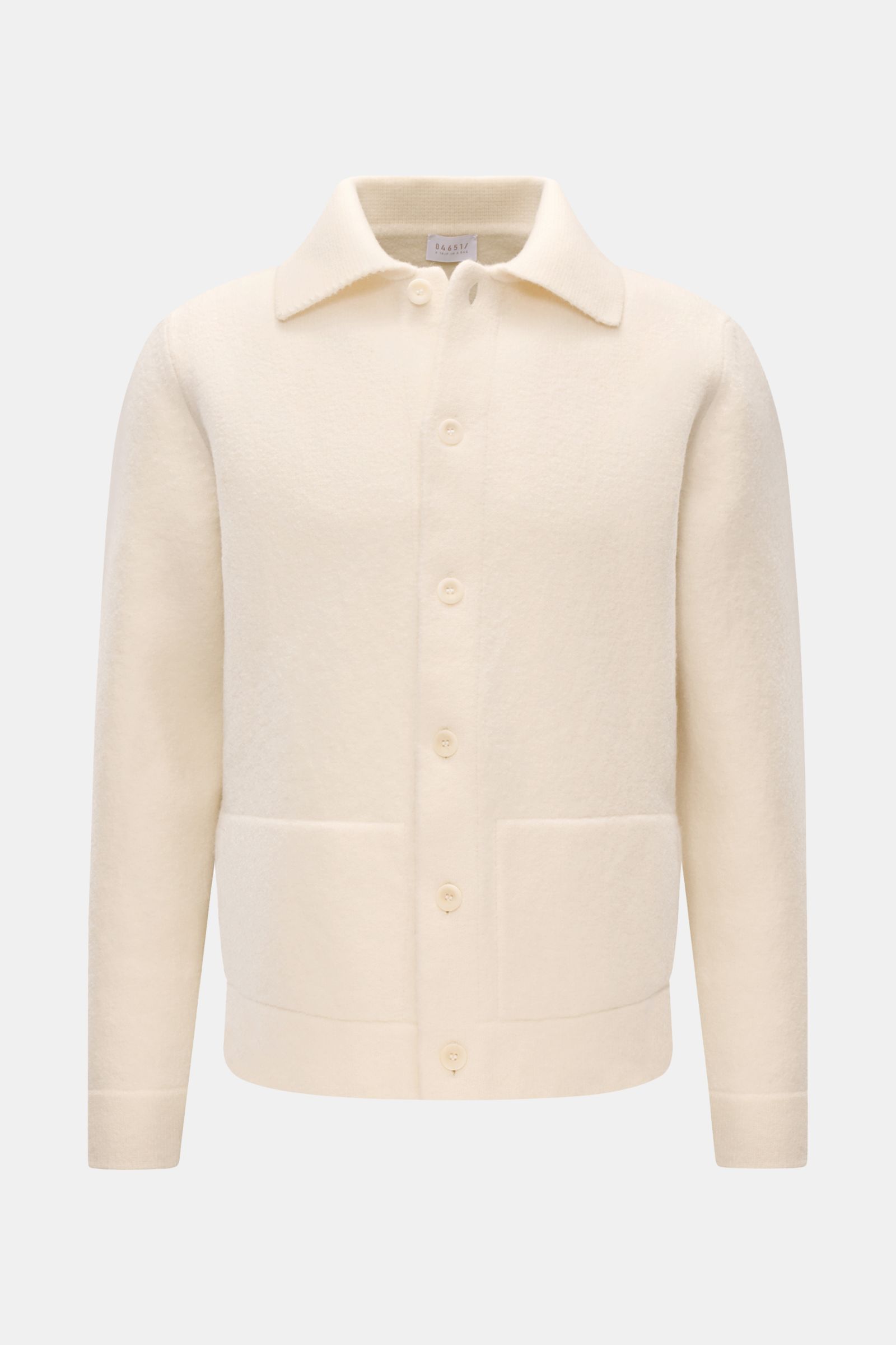 04651/ A trip in a bag Woll-Overshirt 'Boiled Blouson' creme