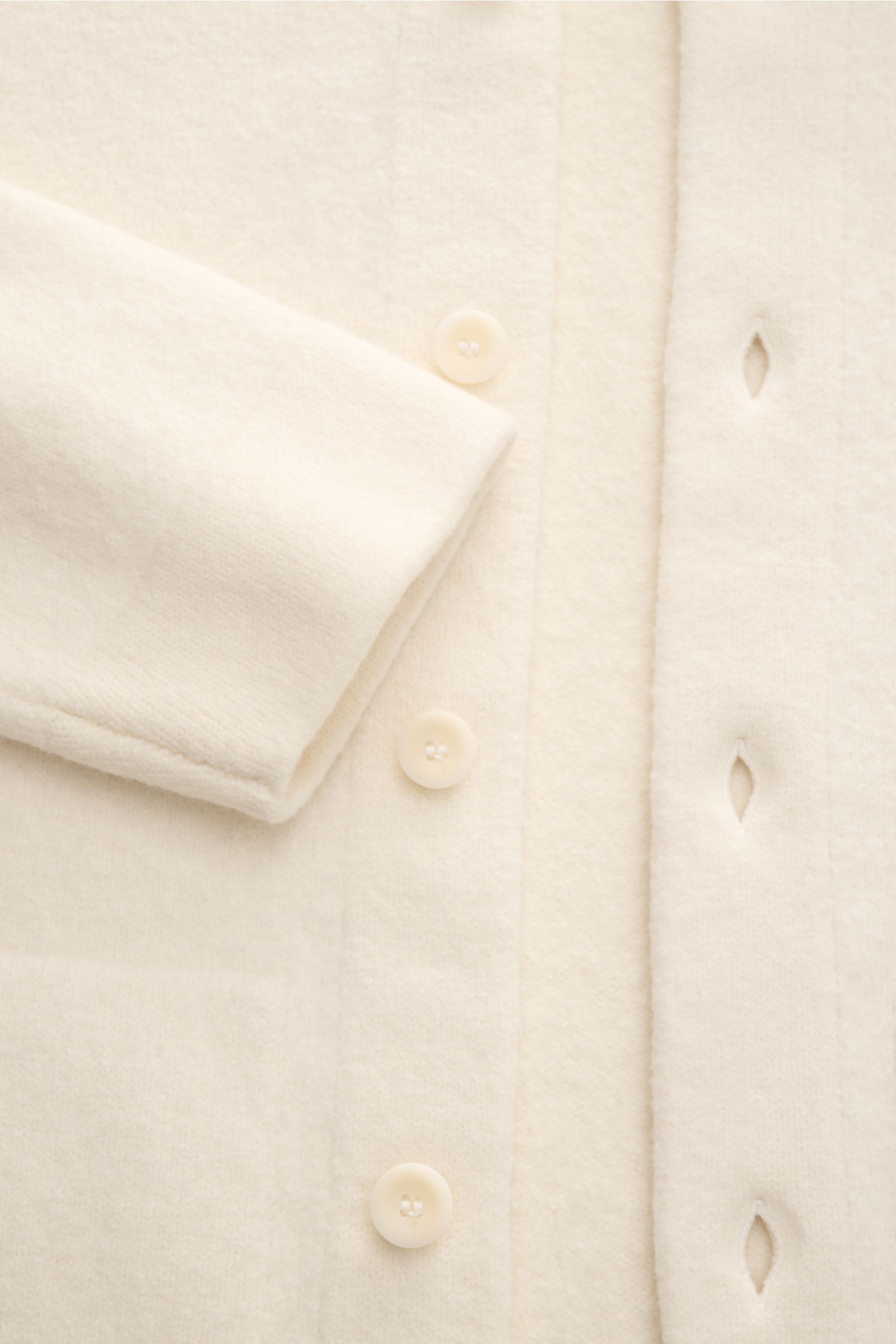 04651/ A trip in a bag Woll-Overshirt 'Boiled Blouson' creme