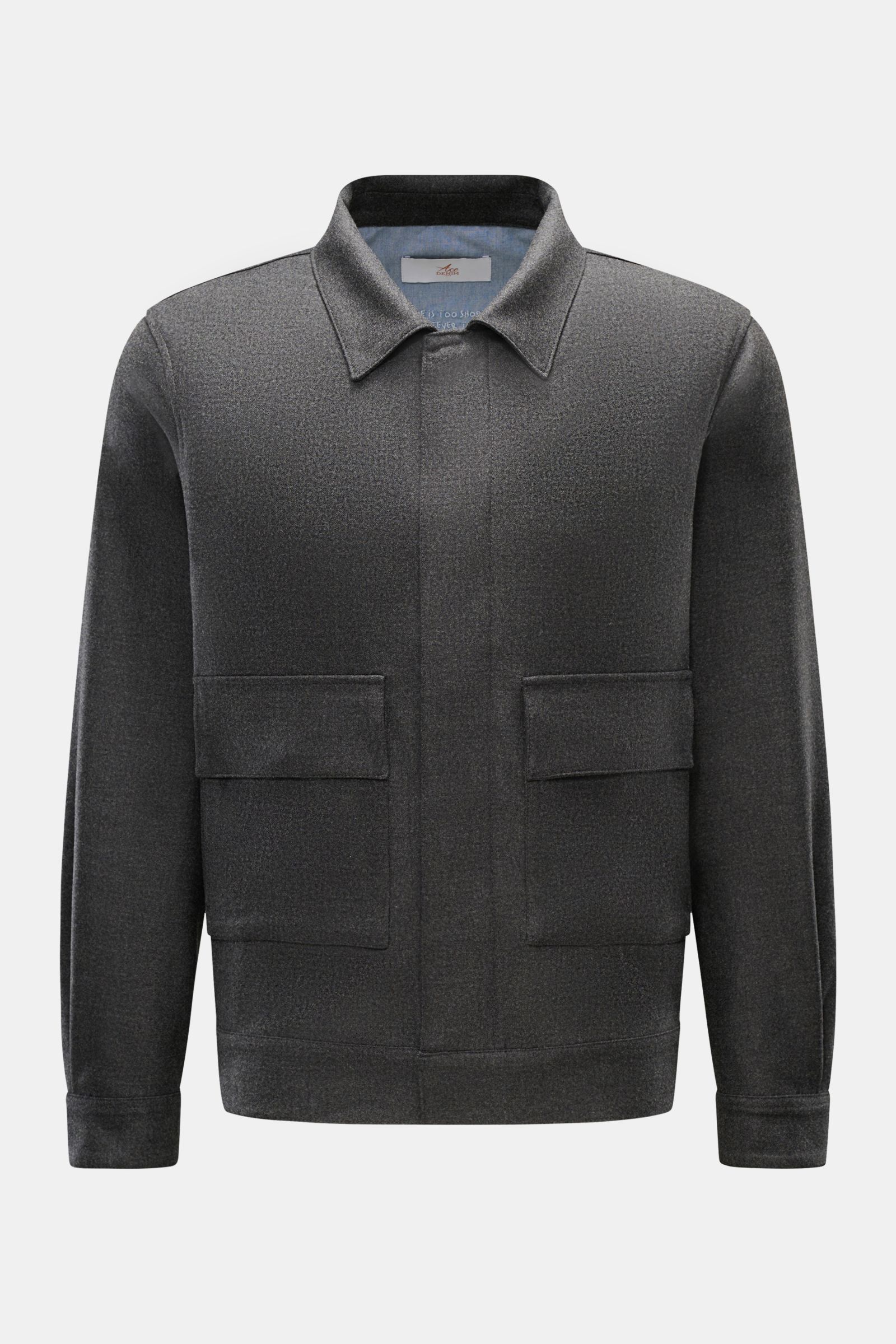 Ace Denim Jacke anthrazit meliert