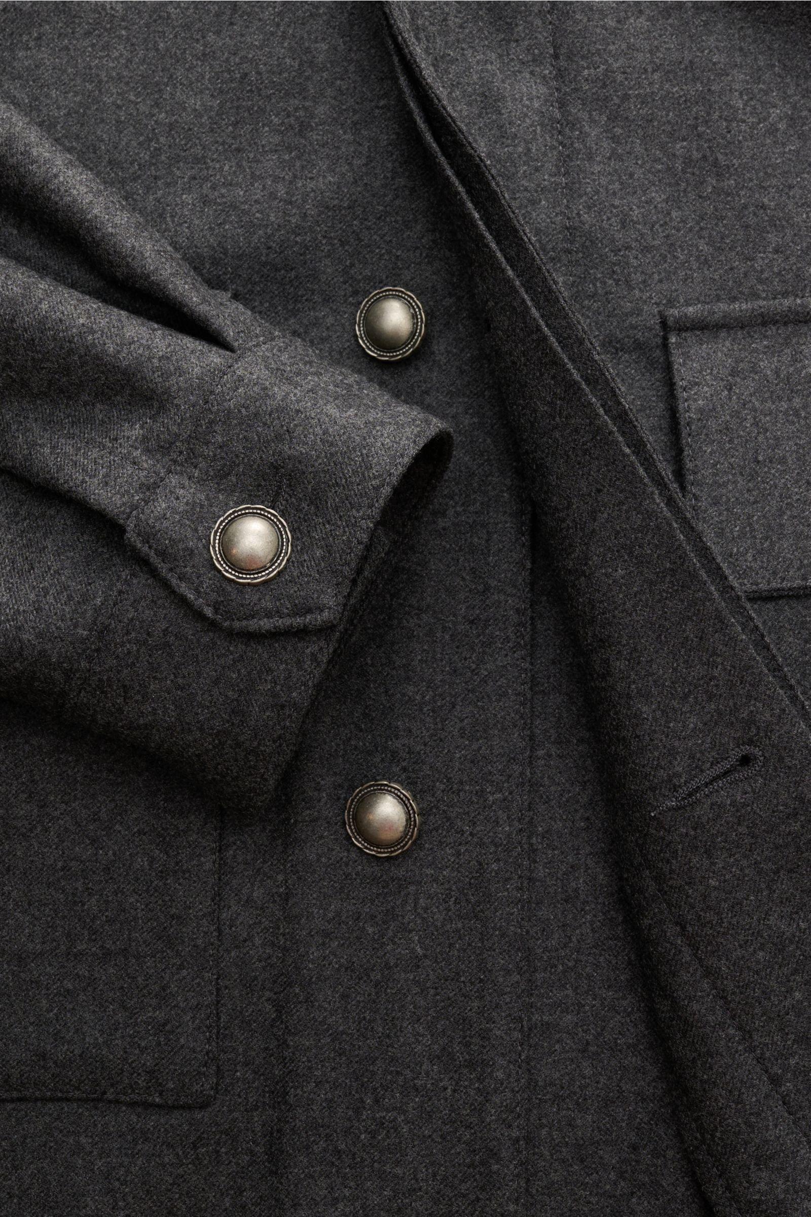 Ace Denim Jacke anthrazit meliert