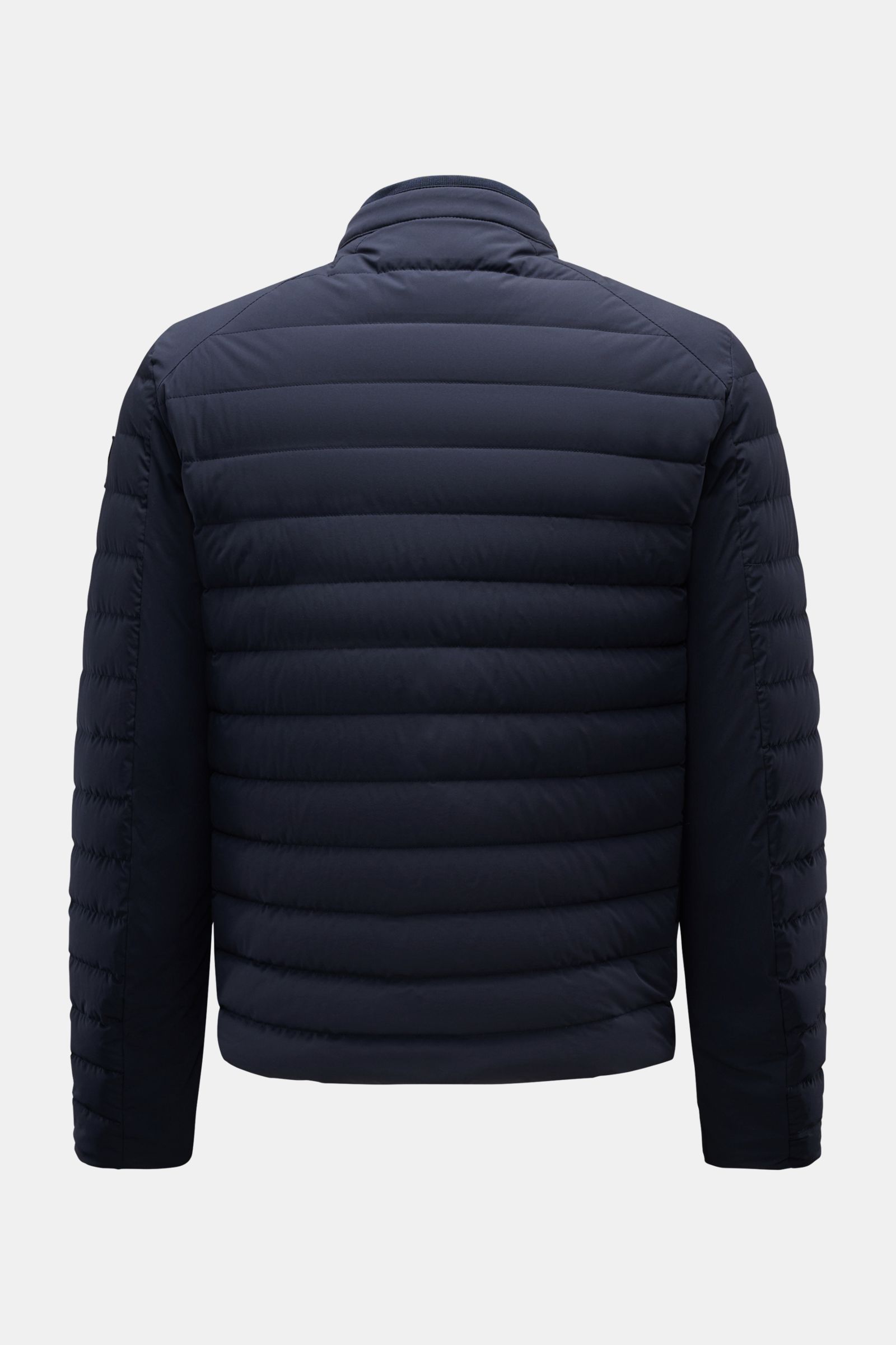 Belstaff Daunenjacke 'Chassis' navy, Rückansicht, leichte, wasserabweisende Microfaser mit Daunenfüllung, Slim Fit, Stehkragen, Reißverschluss, Taschen.