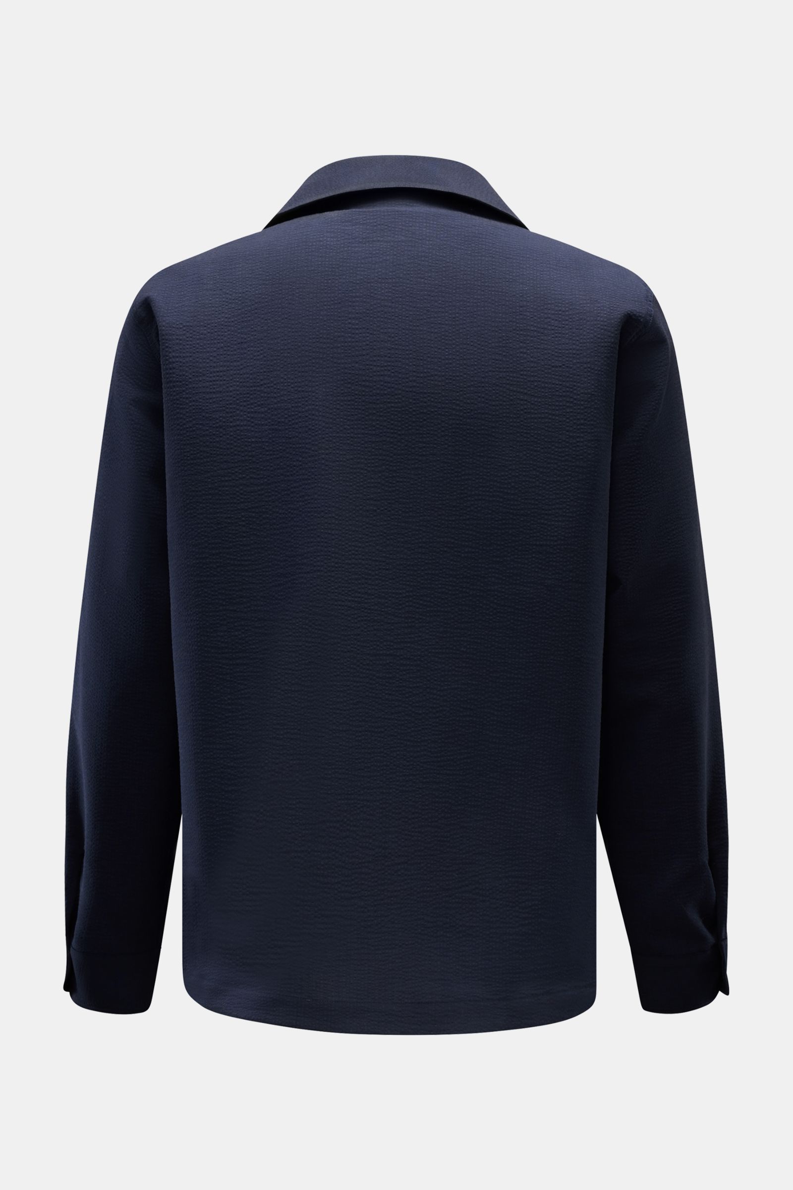 04651/ A trip in a bag Seersucker-Overshirt navy