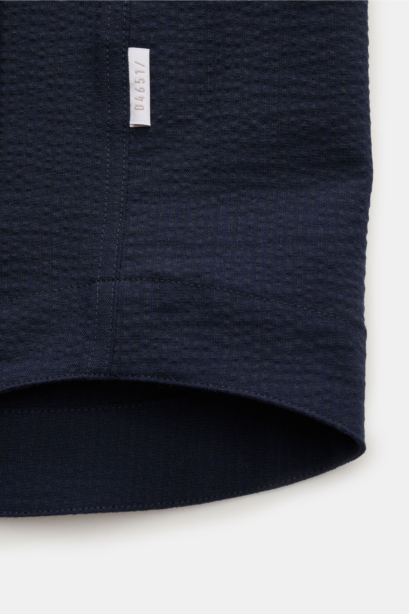 04651/ A trip in a bag Seersucker-Overshirt navy