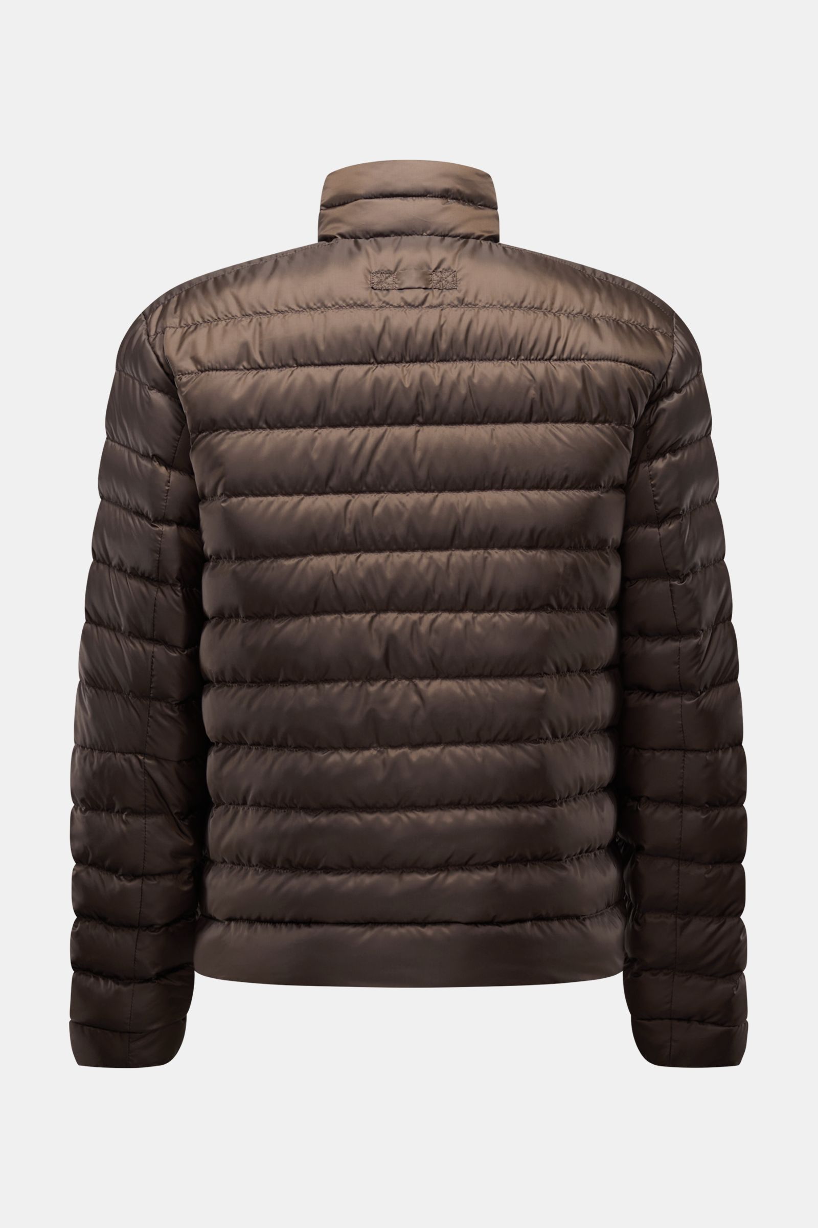 Canada Goose Daunenjacke 'Stratus Tonal' dunkelbraun, Rückansicht, leichte, wind- und wasserabweisende Ripstop-Jacke mit Stehkragen.