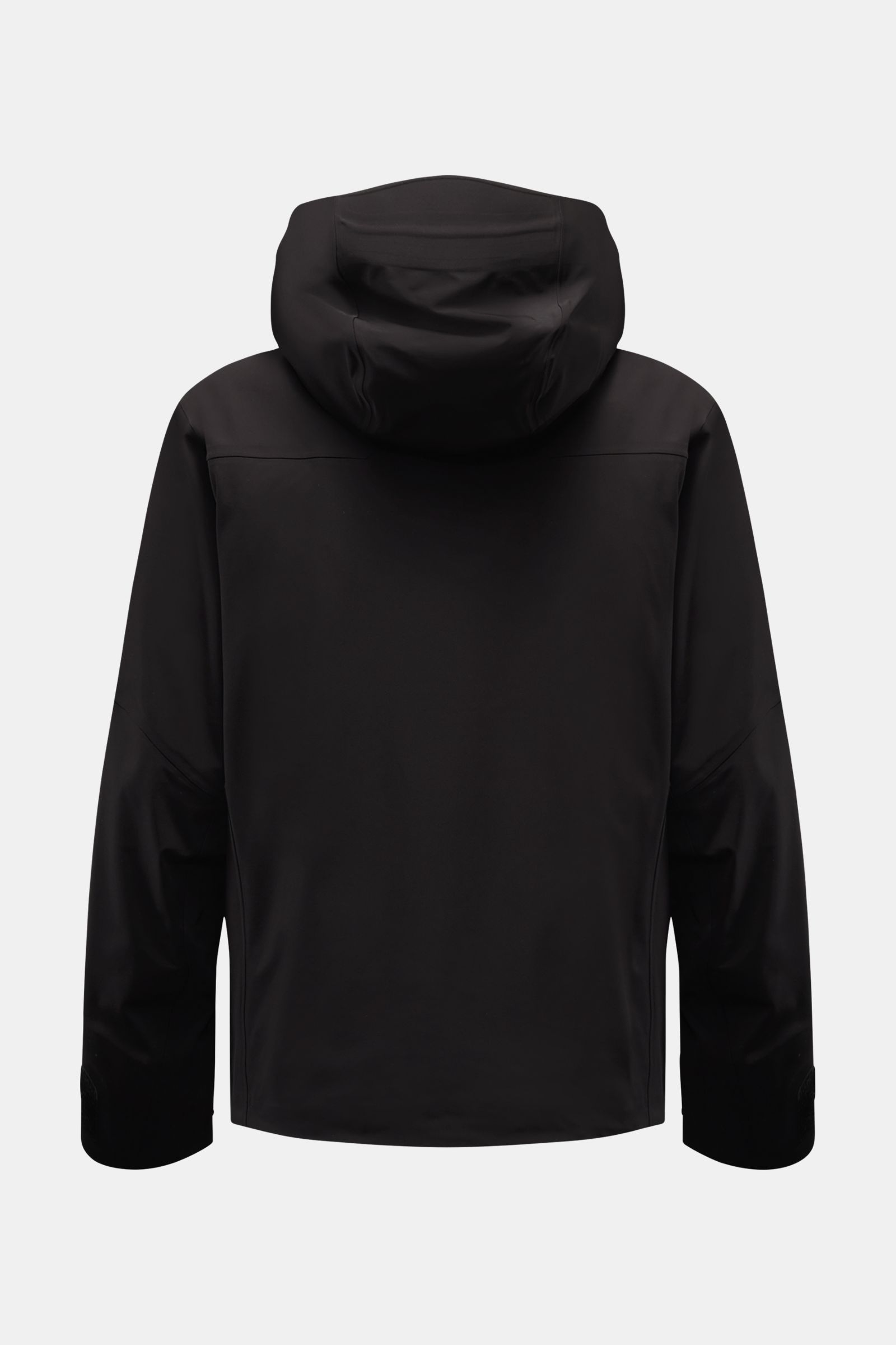 Canada Goose Jacke 'Rupert' schwarz, Rückansicht, funktionale Übergangsjacke mit Kapuze, wasserdicht, Slim Fit, zwei-Wege-Reißverschluss, verstellbar.