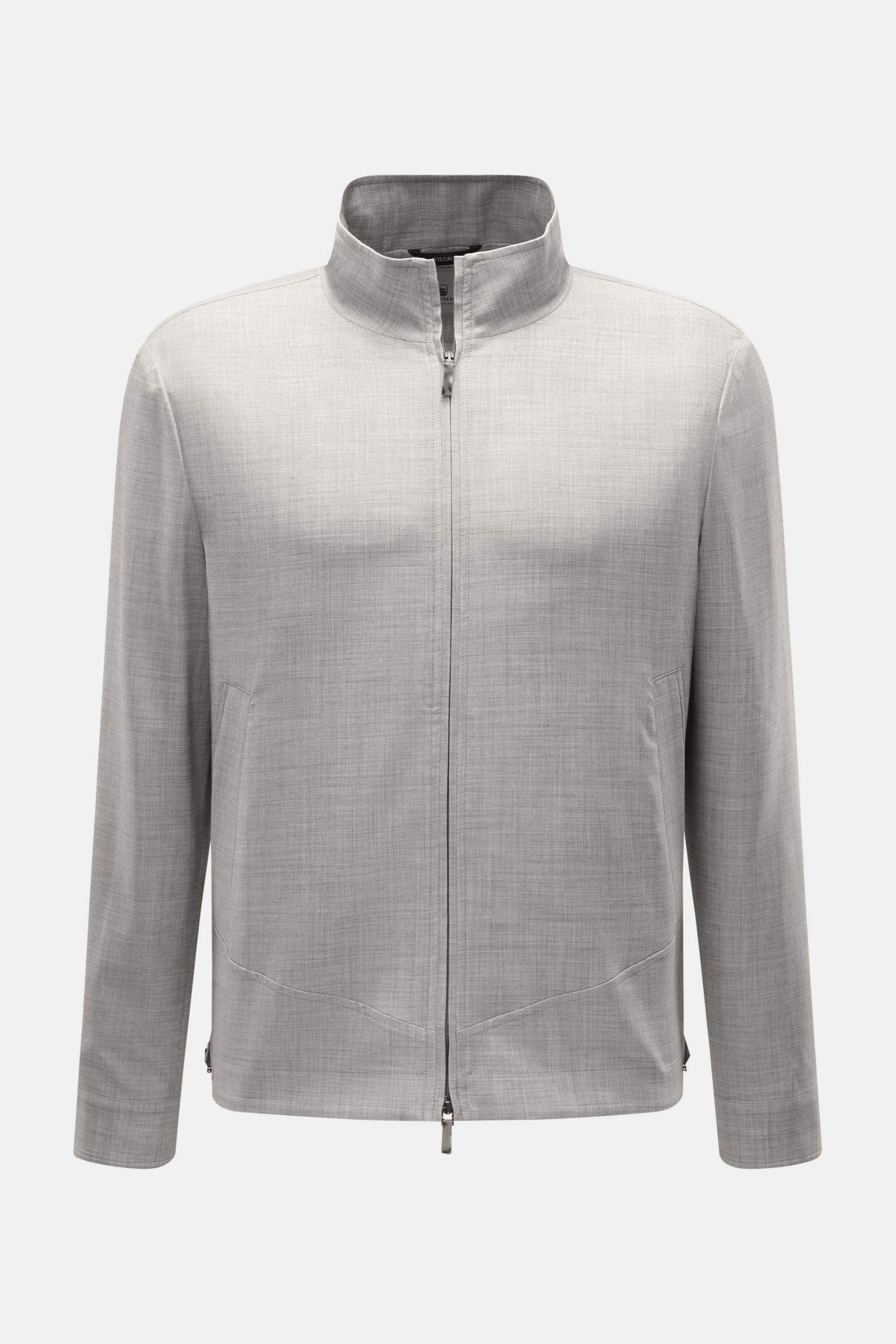 Colombo Cashmere Blouson 'Nicholson' grau meliert