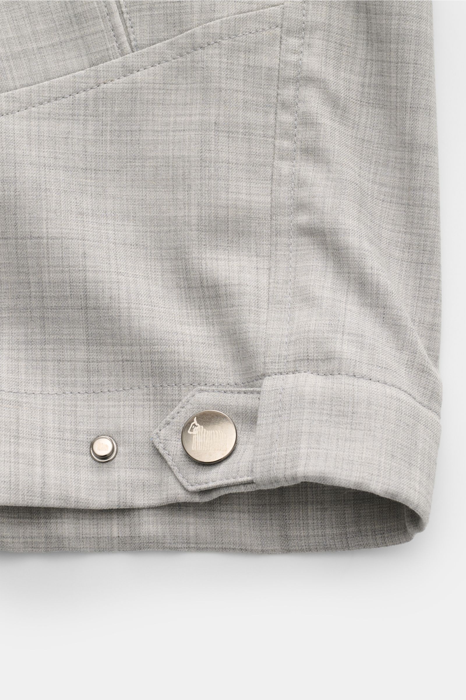Colombo Cashmere Blouson 'Nicholson' grau meliert