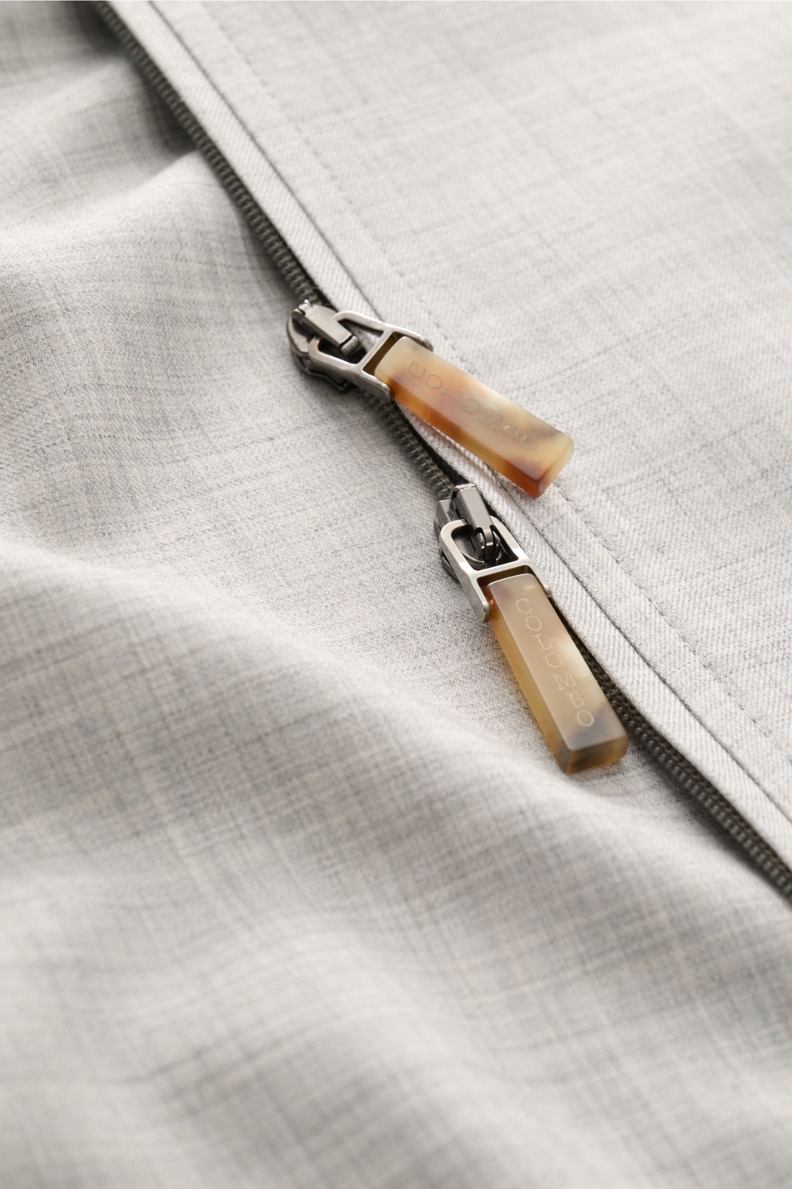 Colombo Cashmere Blouson 'Nicholson' grau meliert