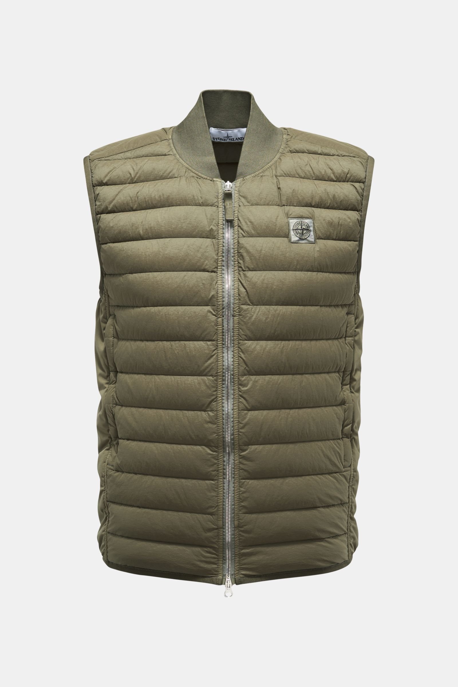 Down gilet 'Loom Woven Down Chambers Stretch Nylon-TC' olive