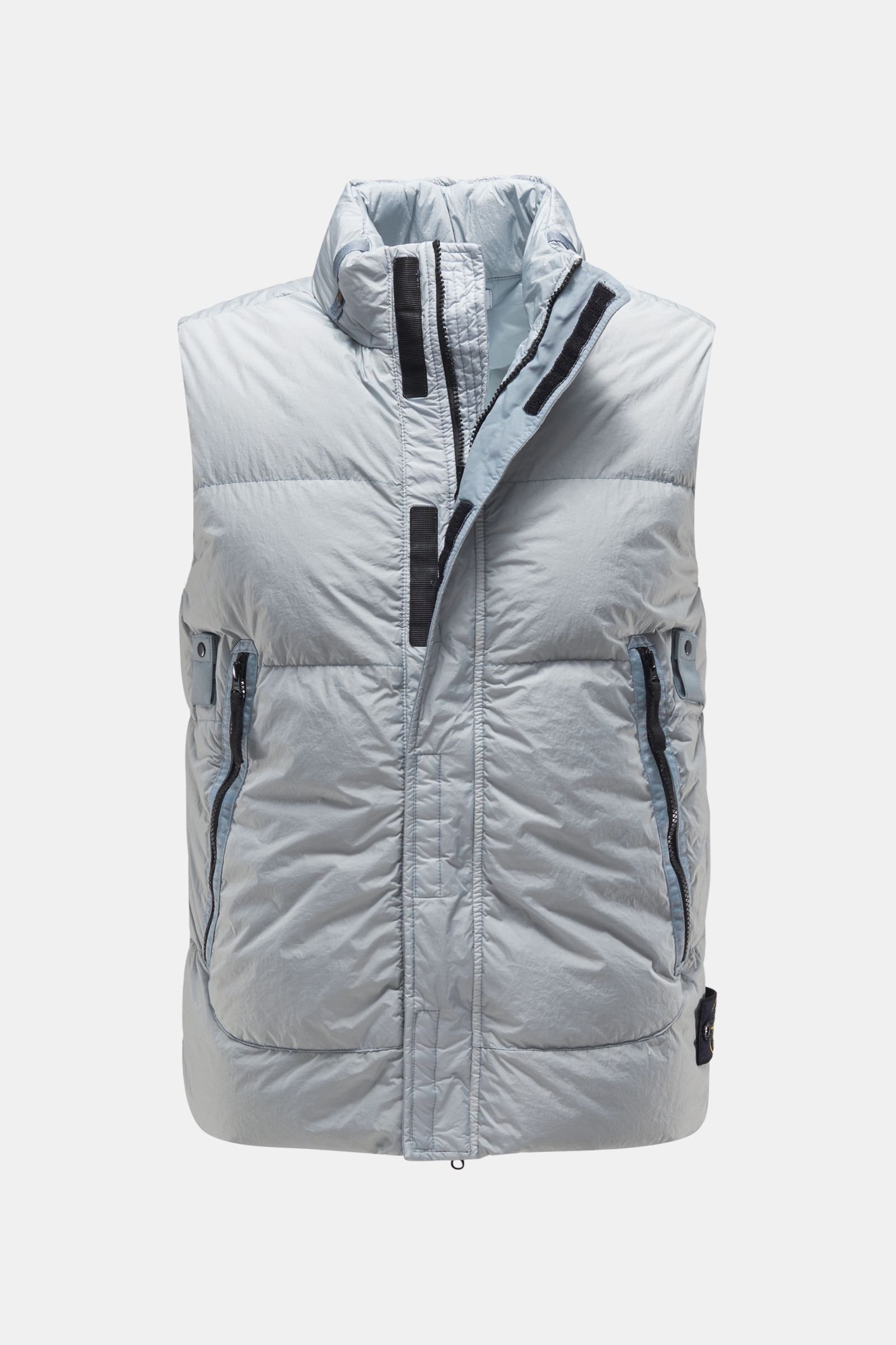Down gilet 'Garment Dyed Crinkle Reps NY Down' smoky blue