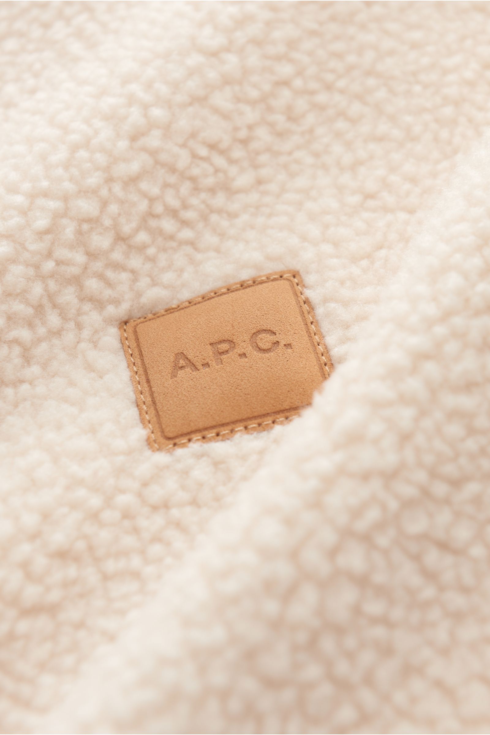 A.P.C. Fleeceweste 'Nate' creme