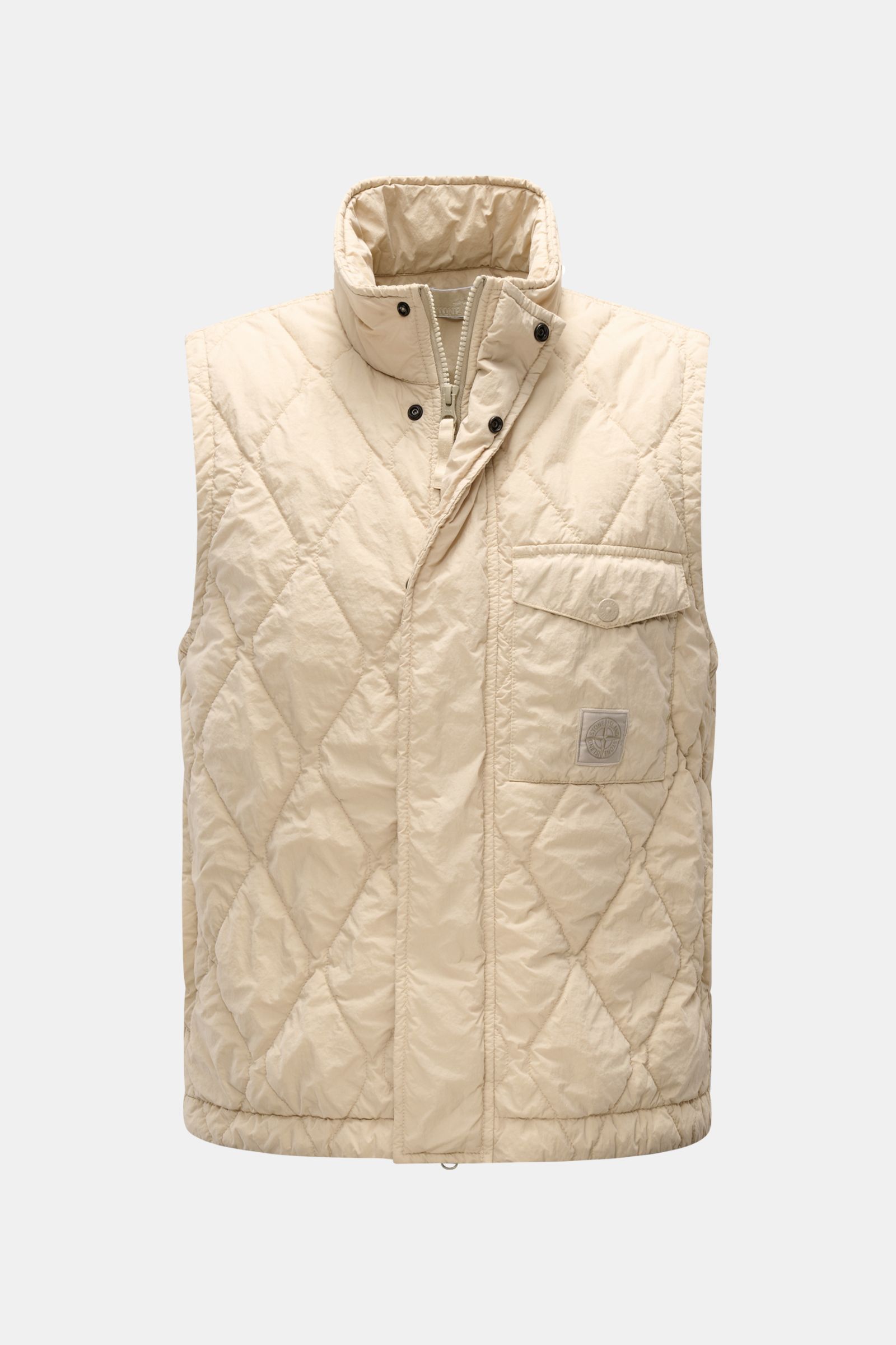 Stone Island Outdoorweste 'Nylon Smerigliato Ghost Piece' beige